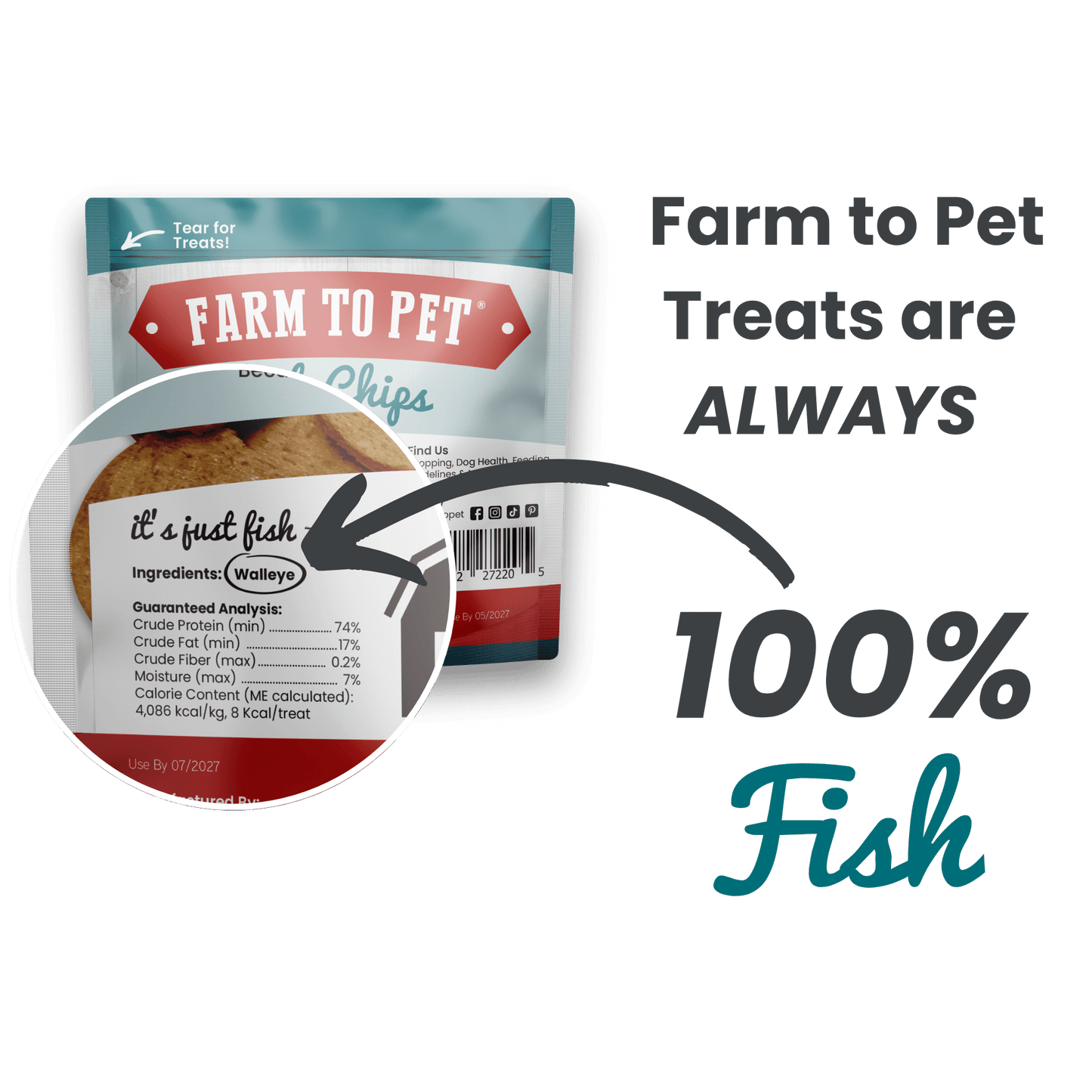 Fish Chips Snack Pack Bundles | Dog Treats for Training & Travel