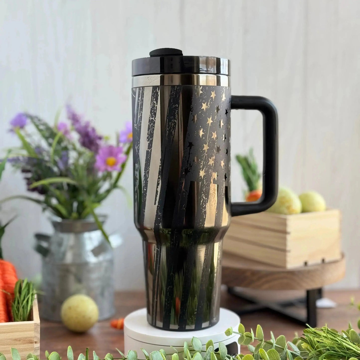 Freedom Seeds | America | Large Caliber Bullet | USA - Engraved Tumbler | Genuine Stanley