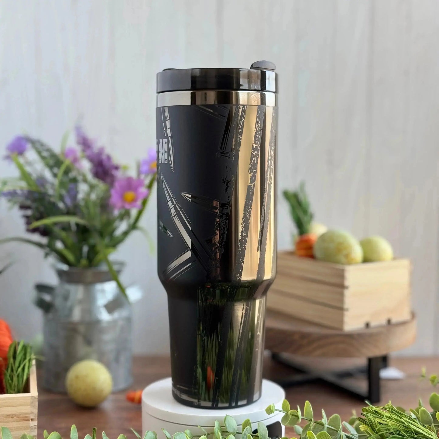 Freedom Seeds | America | Large Caliber Bullet | USA - Engraved Tumbler | Genuine Stanley