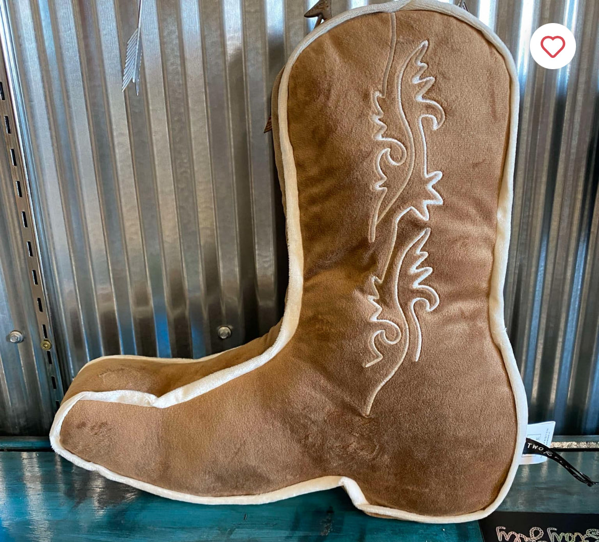 2 Fly Snoozy Boot Pillow * Tan