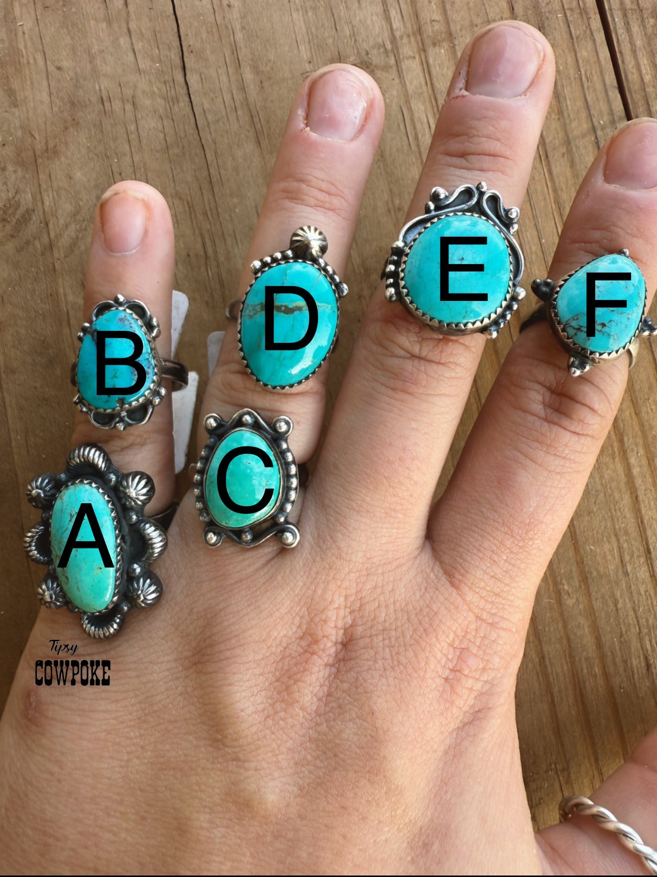 Size 6.5 Turquoise Rings