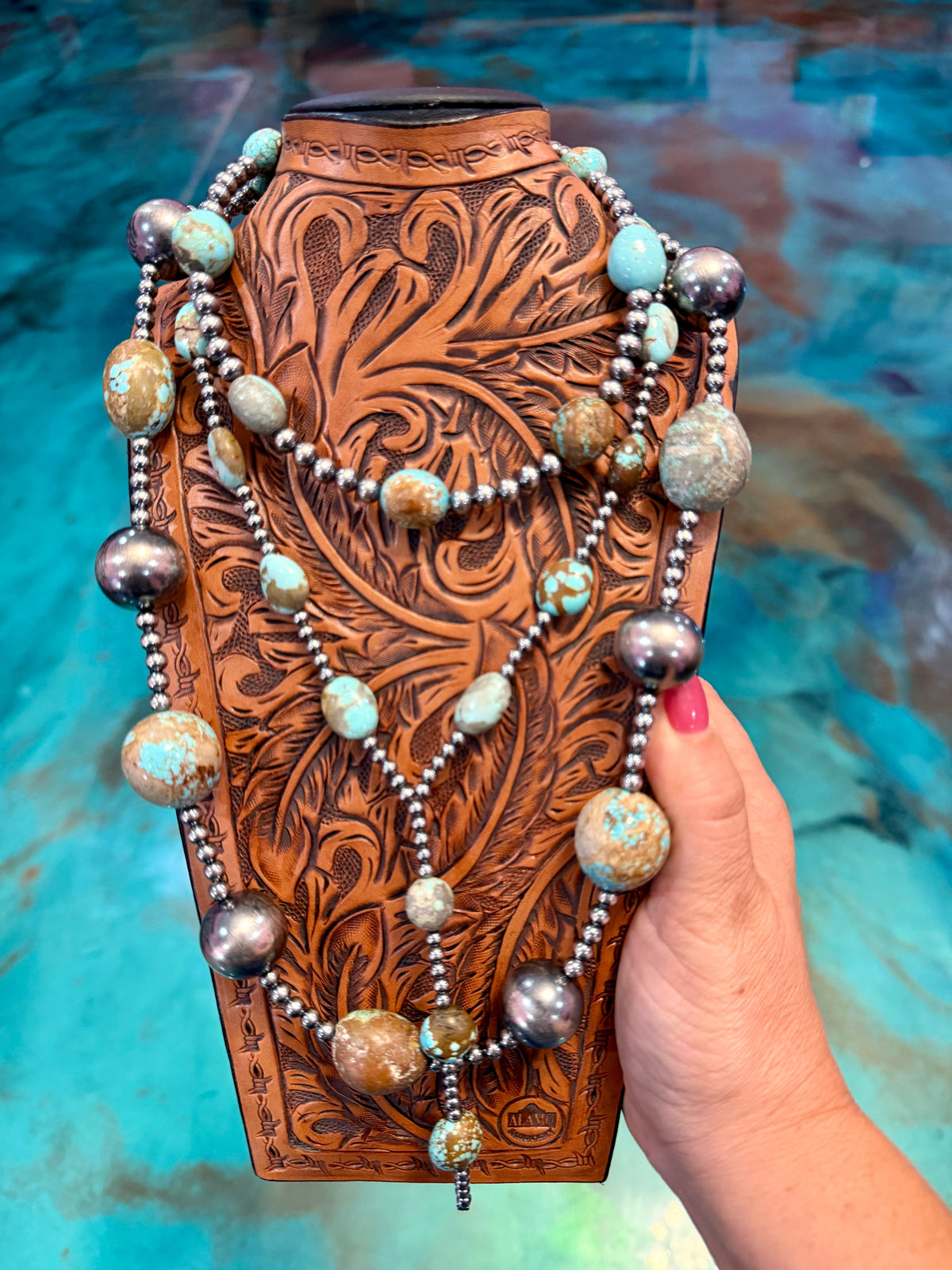 One Time Pieces – Luxury Mine No. 8 Turquoise & Sterling Silver Necklaces
