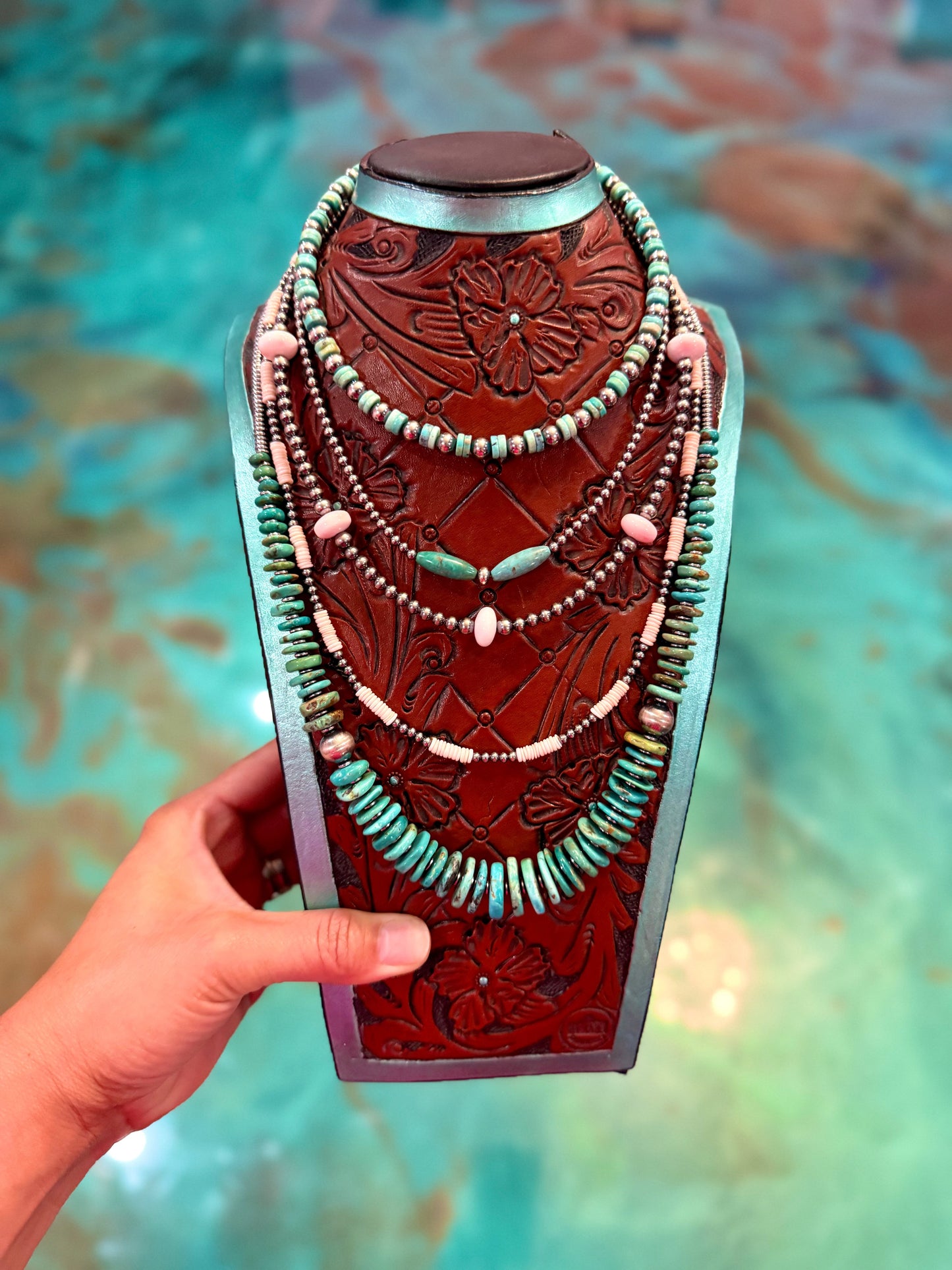 Pink Conch & Turquoise Necklace Stack – - Pick Your Favorite