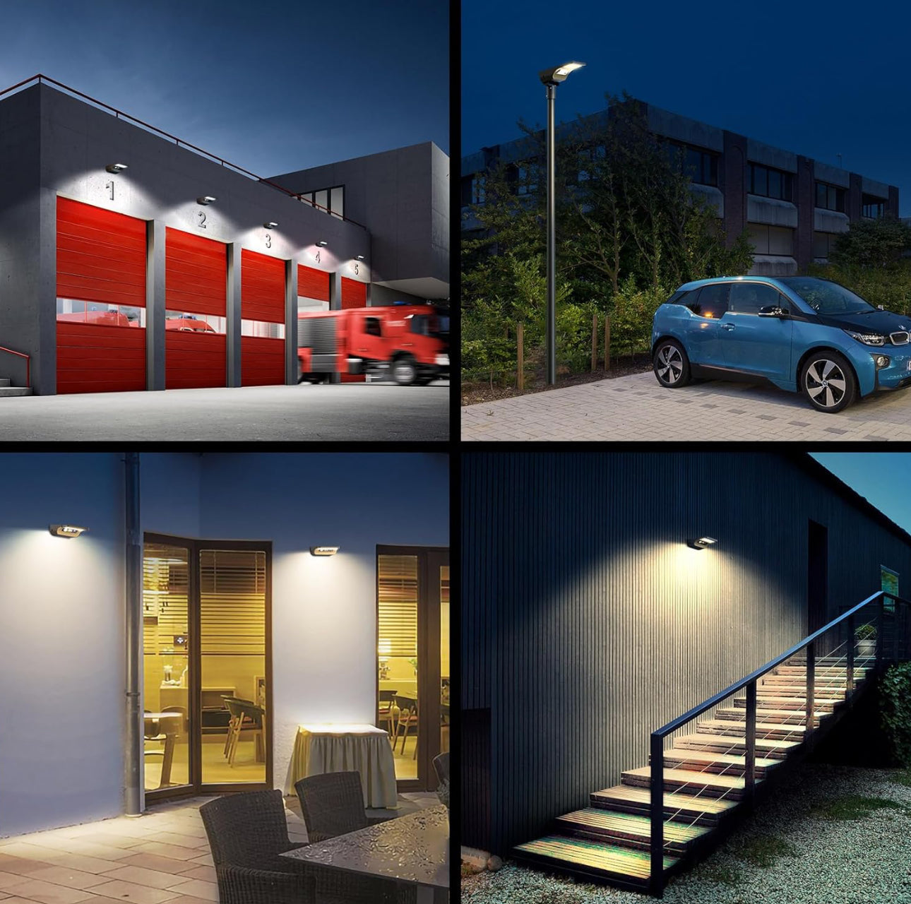 1800W Solar Lights Outdoor Waterproof, 3000K 5700K LED Screen Solar Motion Light with Rain Sensor, 3000LM Solar Street Light Dusk to Dawn