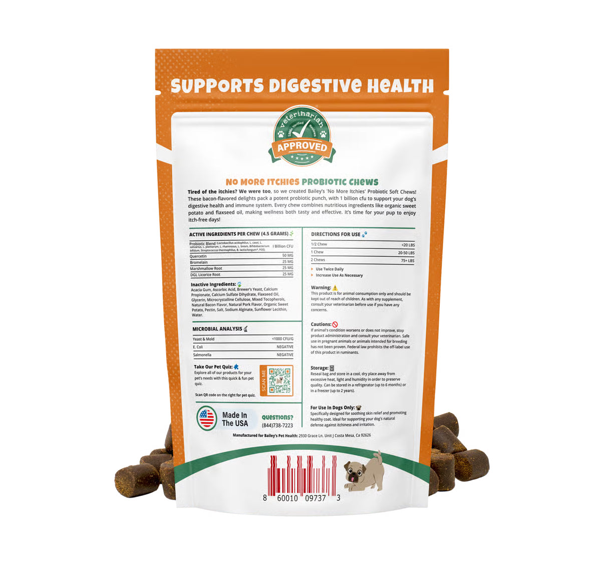 No More Itchies Probiotic Dog Chews