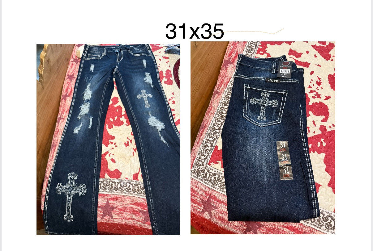 “Hope” Cowgirl Tuff Jeans 31/35 Brand New