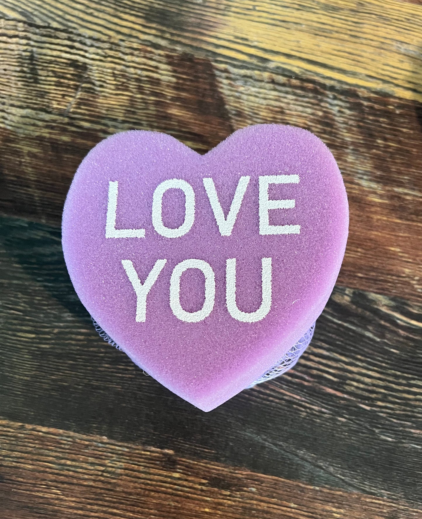 Sweetheart Loofa/Sponge * Purple Love You