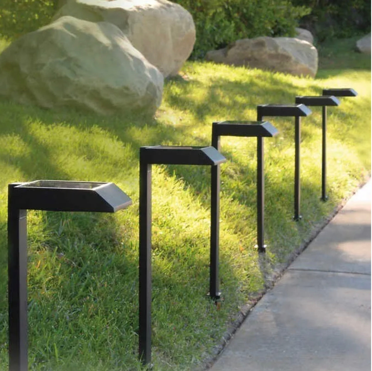 Energizer Solar LED Pathway Lights 30 Lumen Modern Down Light , 6-Pack