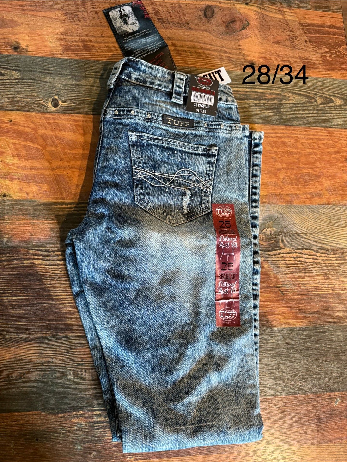 “Abalanche” Cowgirl Tuff Jeans 28/34Brand New