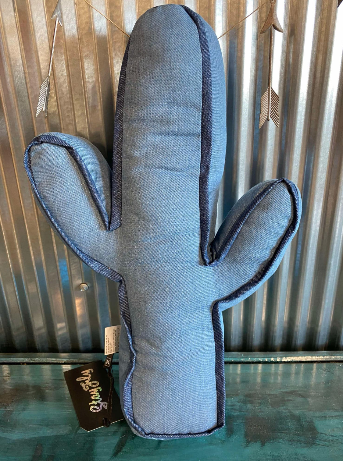Kick a Cactus Pillow * Denim