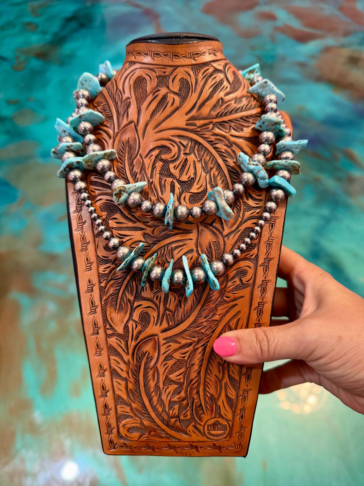 One Time Pieces – Light Blue Turquoise & Sterling Silver Two-Necklace Set
