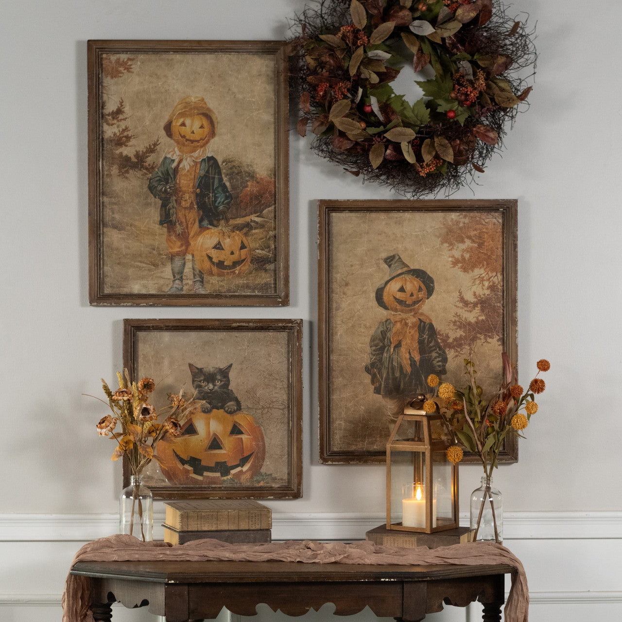FRAMED PUMPKIN GIRL PRINT