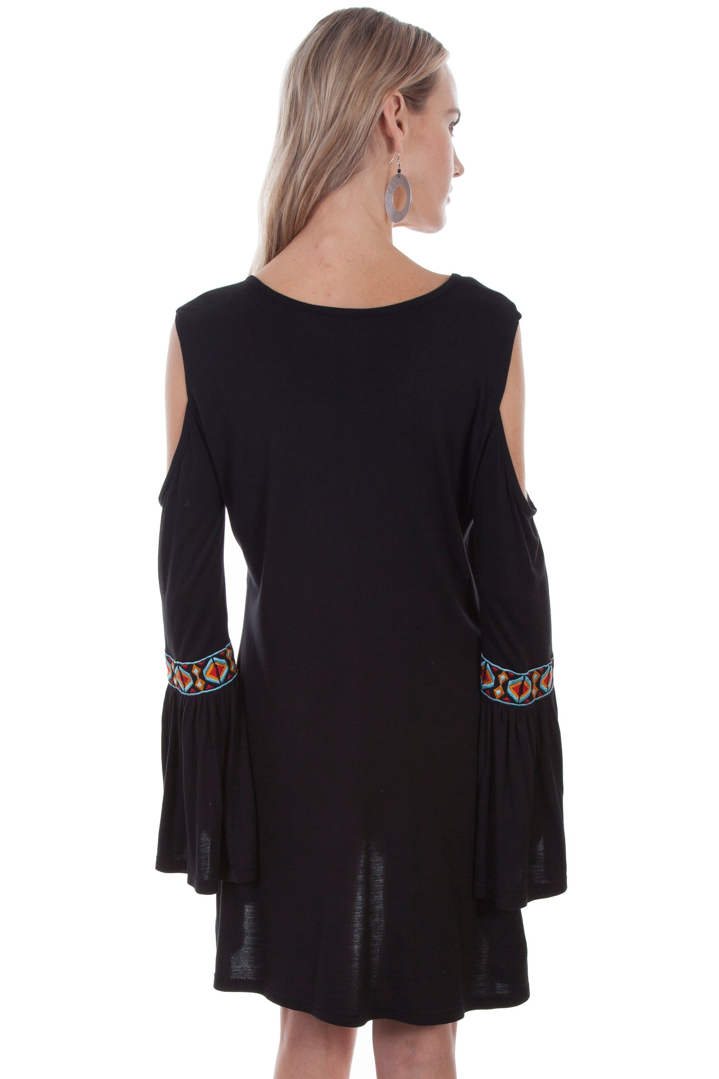 Cold Shoulder W/aztec Emb. - HC382