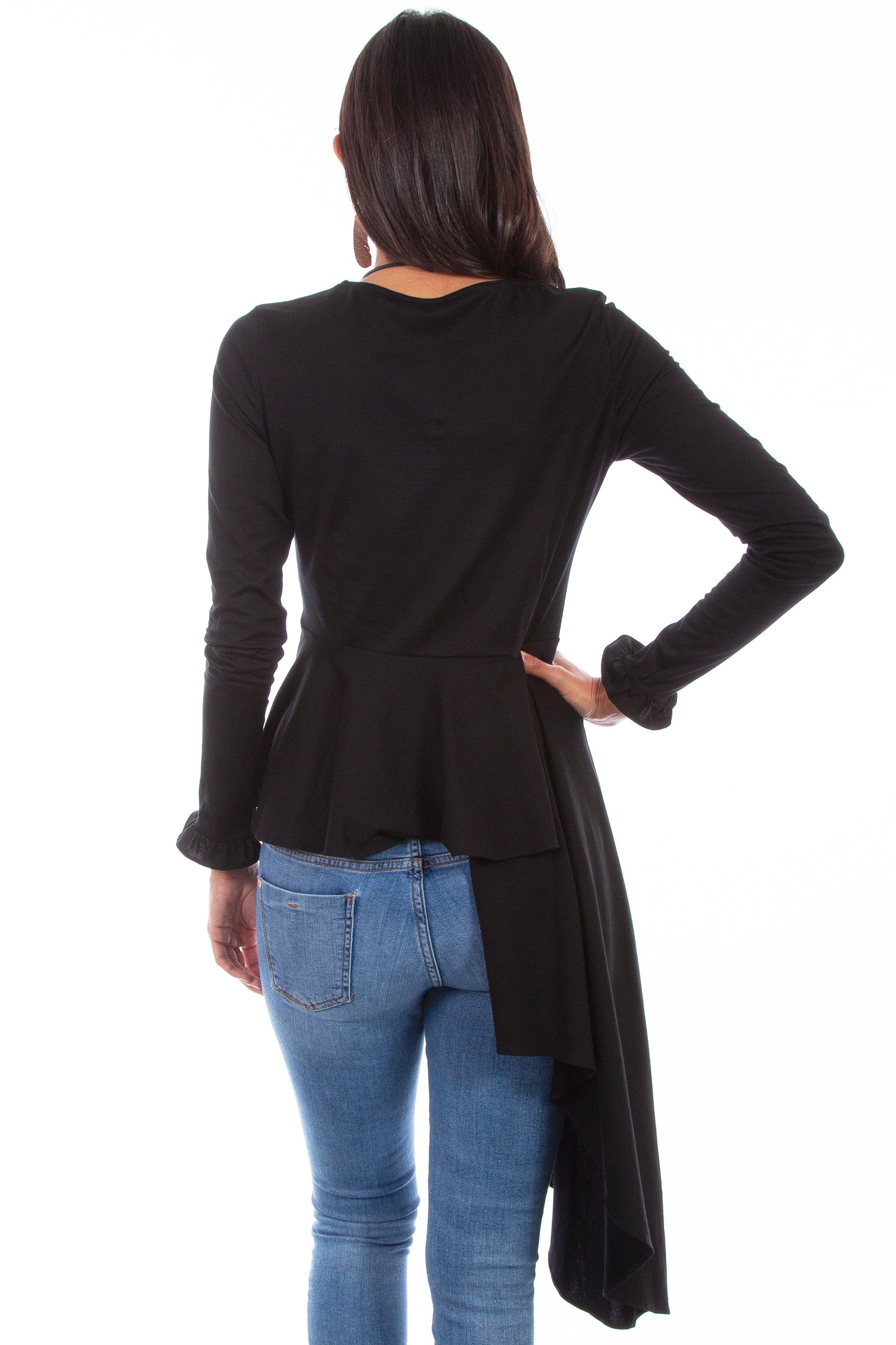 Top W/asymetrical Peplum - HC623
