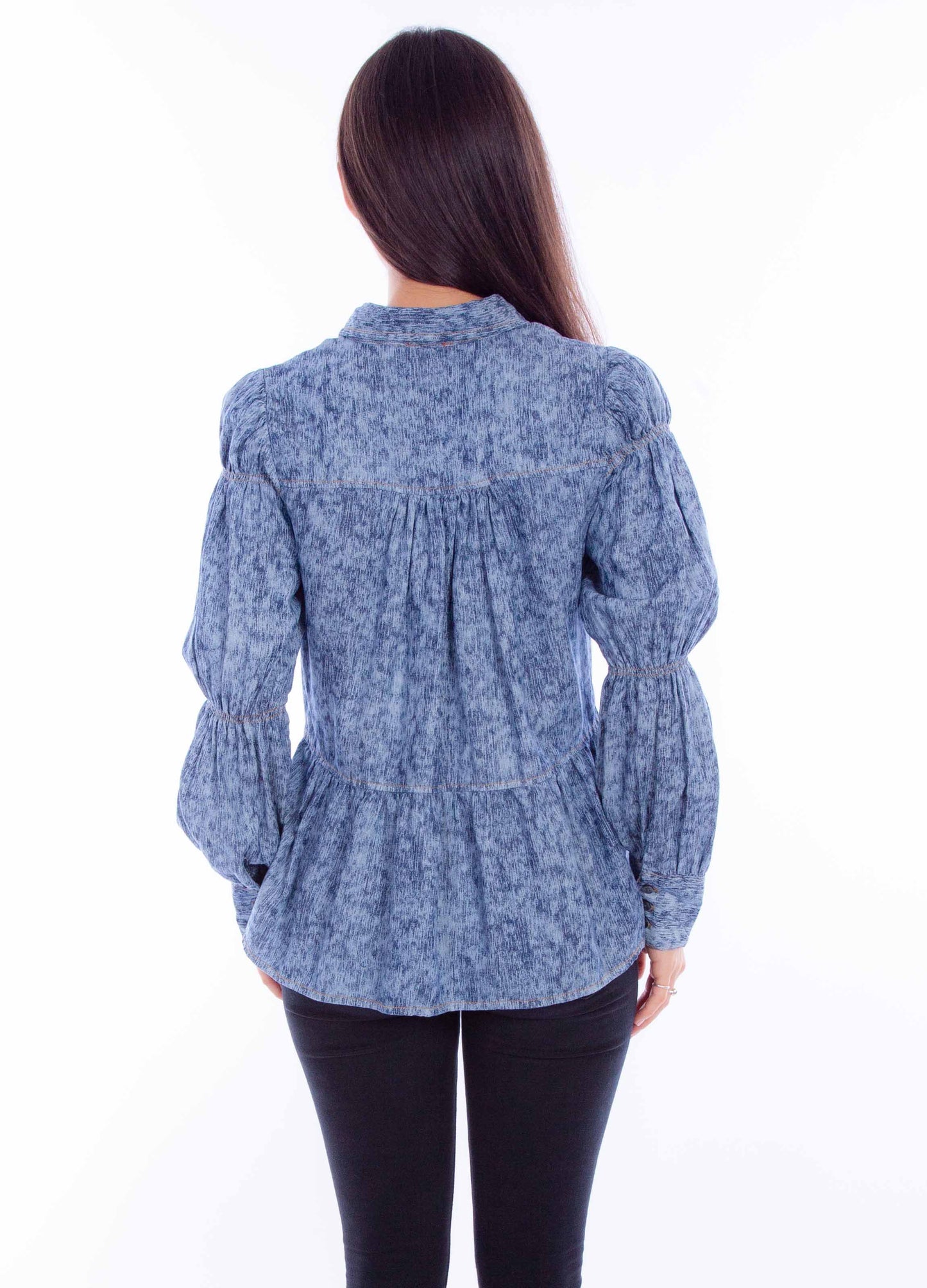 Tiered Shirt W/smock Tier Sleeve - HC861