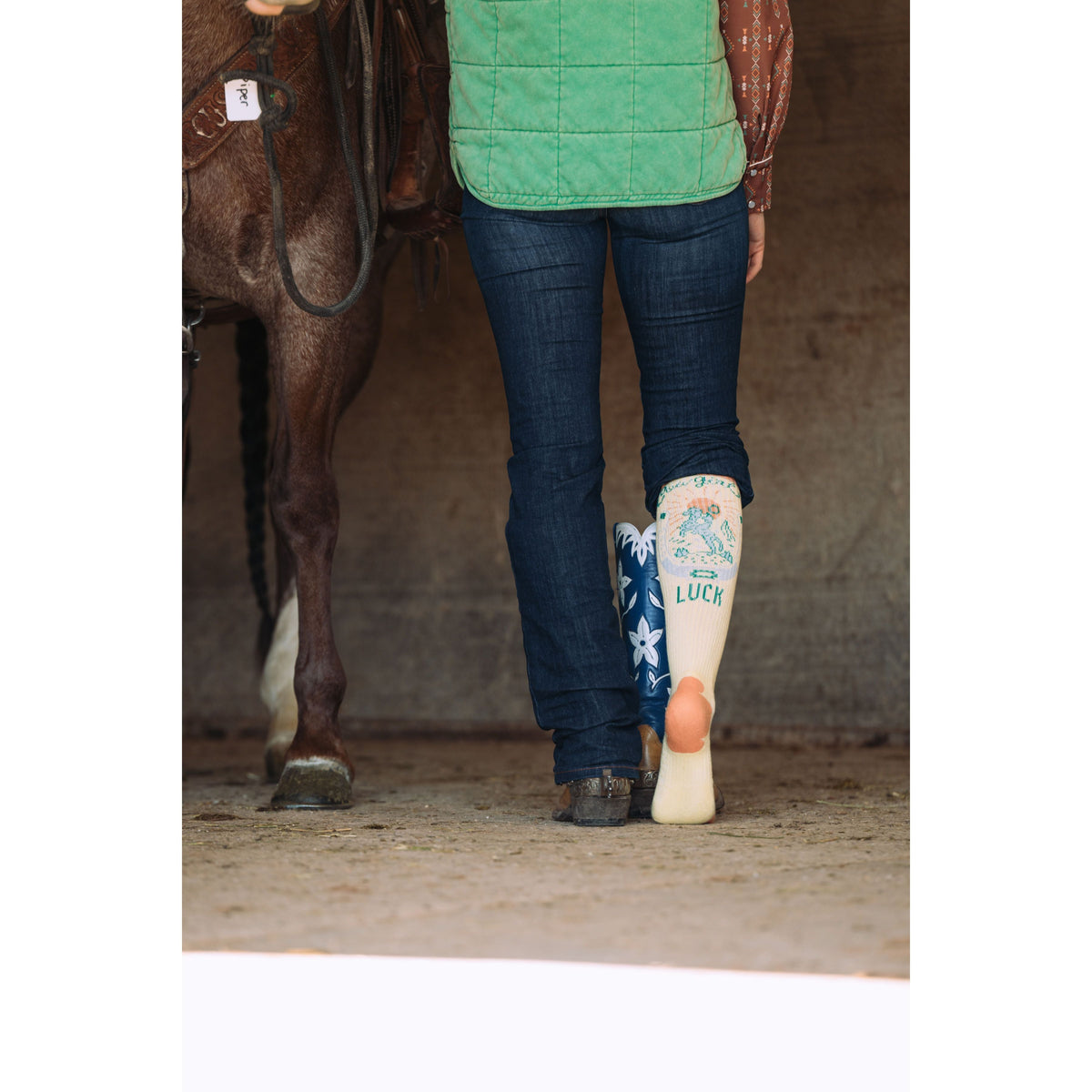 Desert Spirit Cowgirl Performance Boot Socks