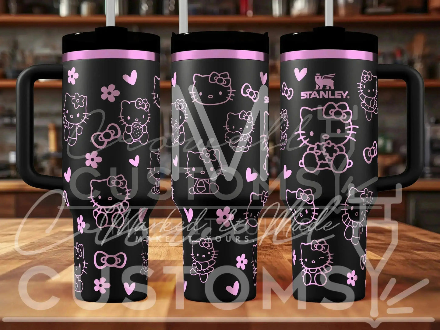 Hello Kitty Engraved Tumbler | Genuine Stanley
