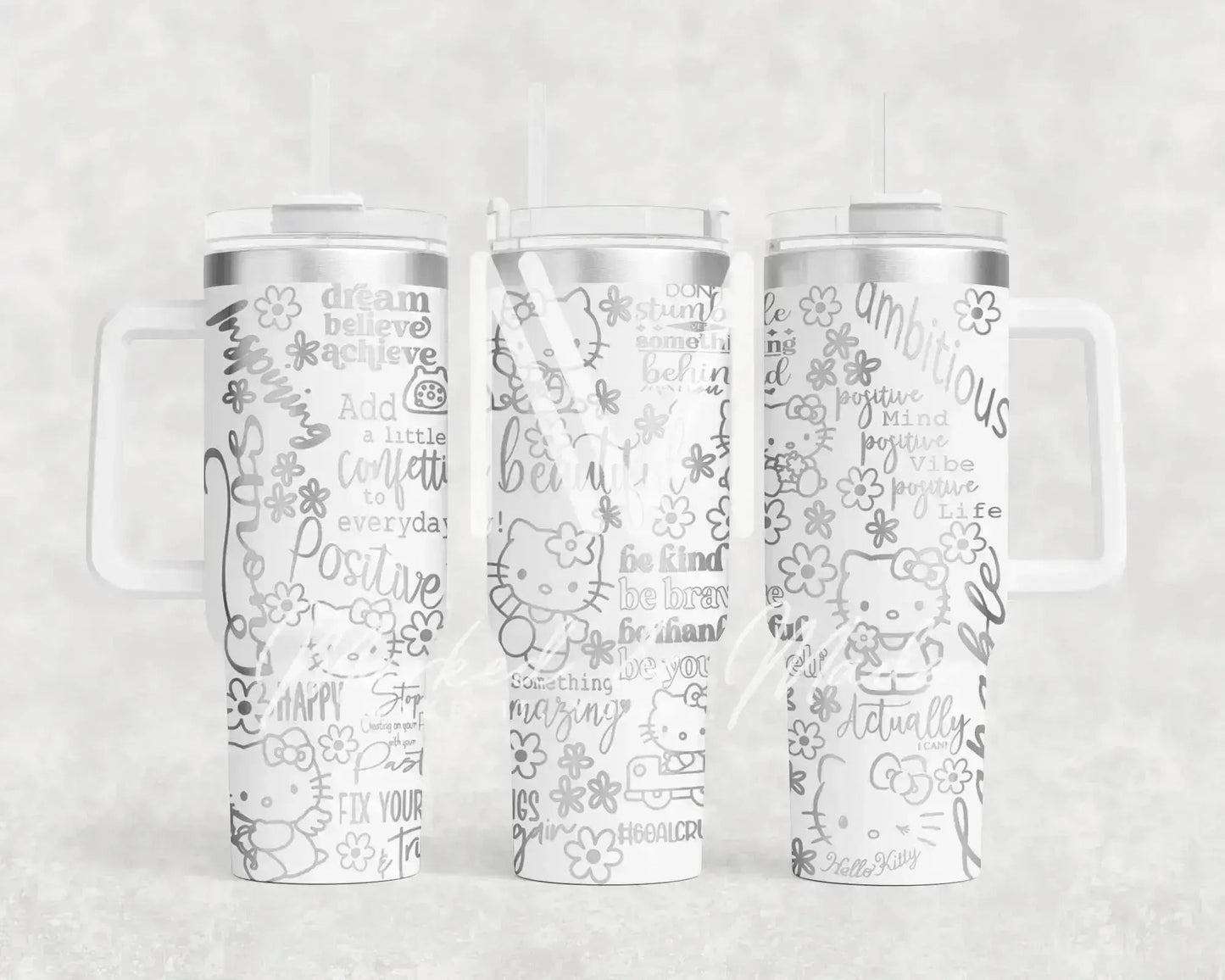 Hello Kitty Motivational Engraved Tumbler | 30oz