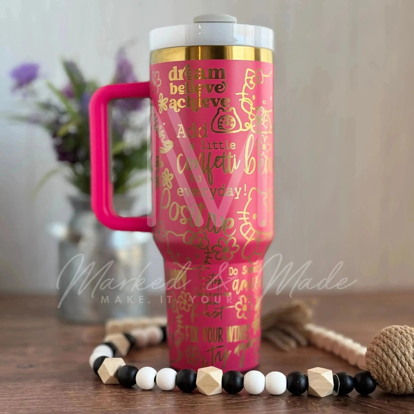 Hello Kitty Motivational Engraved Tumbler | 30oz