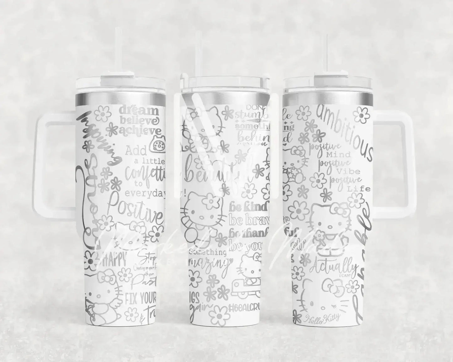 Hello Kitty Motivational Engraved Tumbler | 40oz
