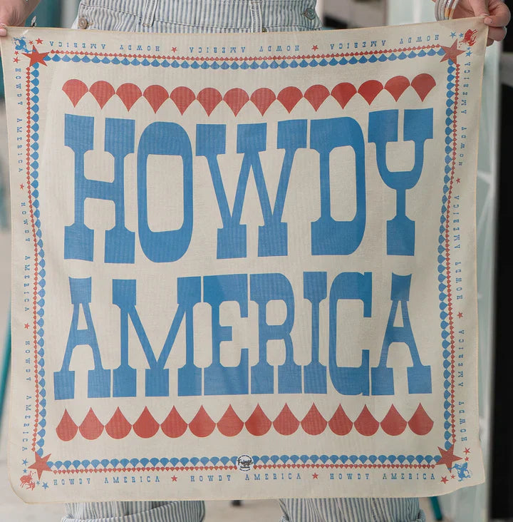 Howdy America Bandana - Off White
