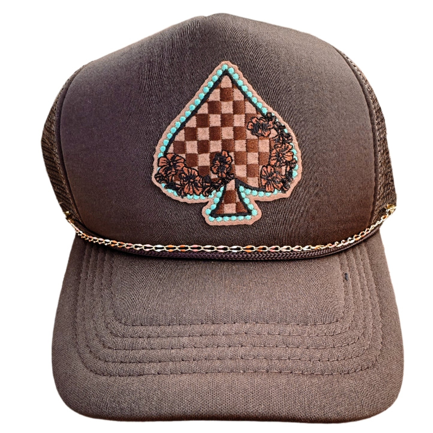 Checkered Heart Hat