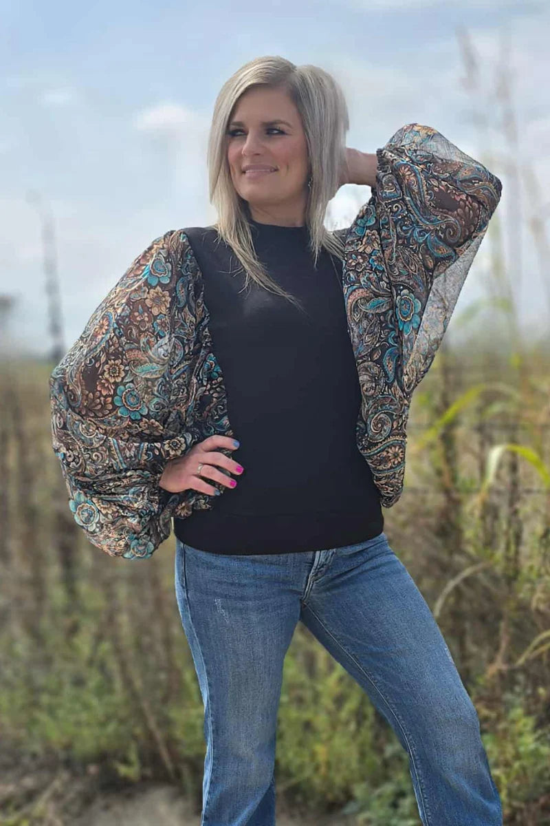 PAISLEY DREAMS TOP