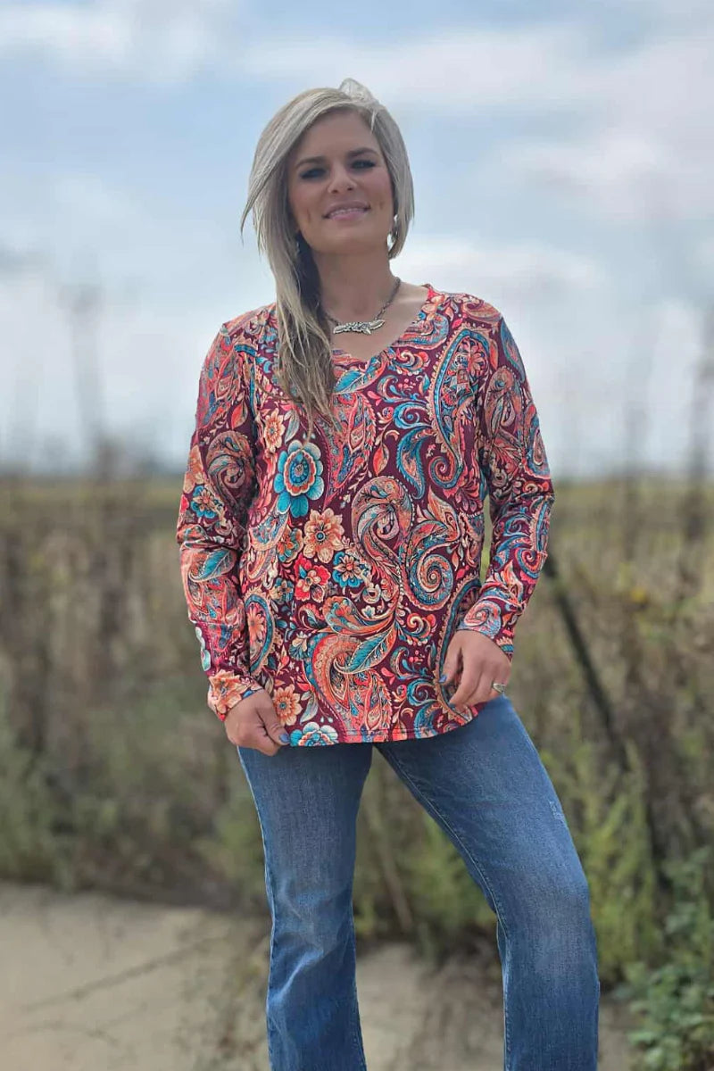 Paisley on the plains Top