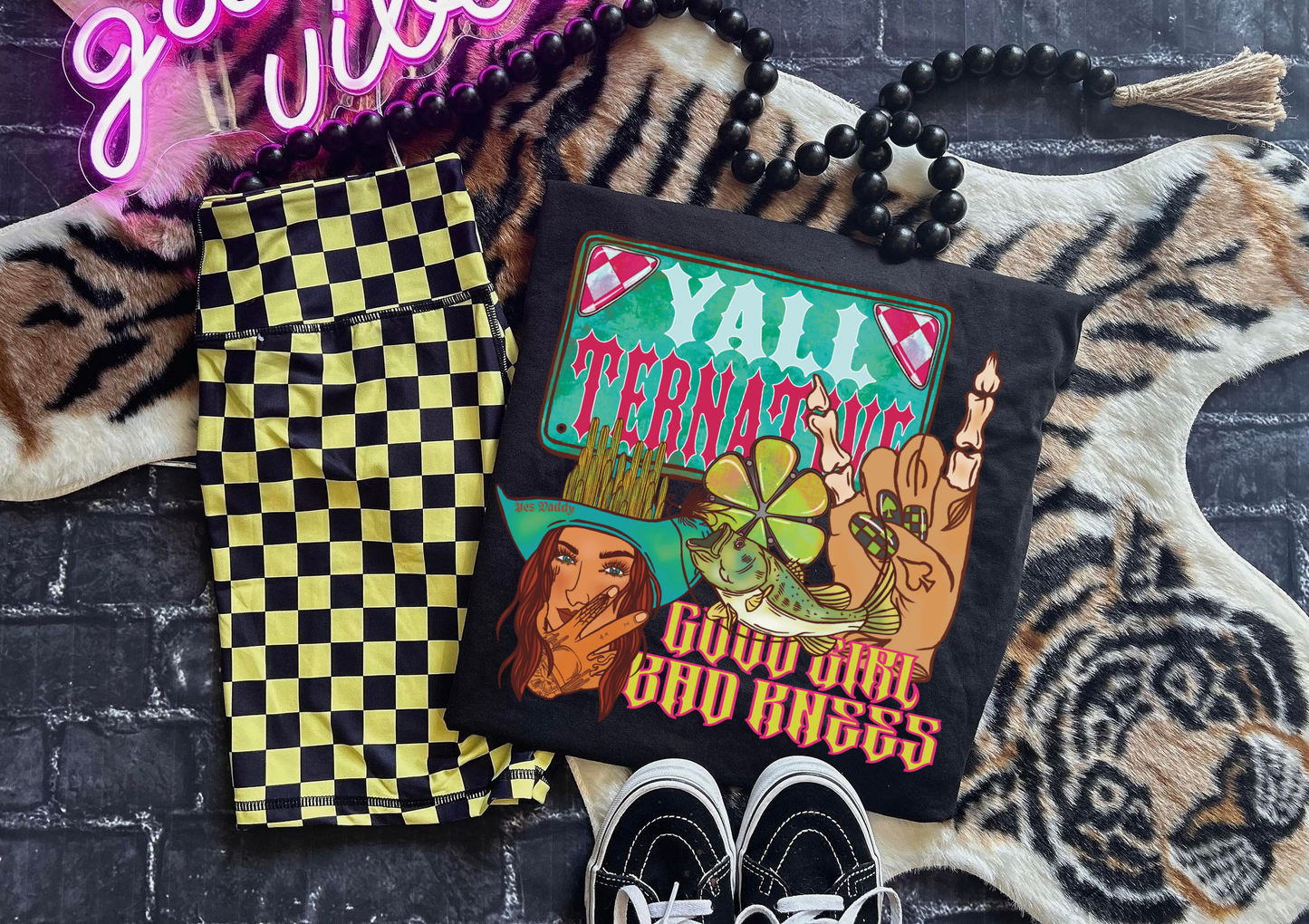 Yallternative patchwork Tee