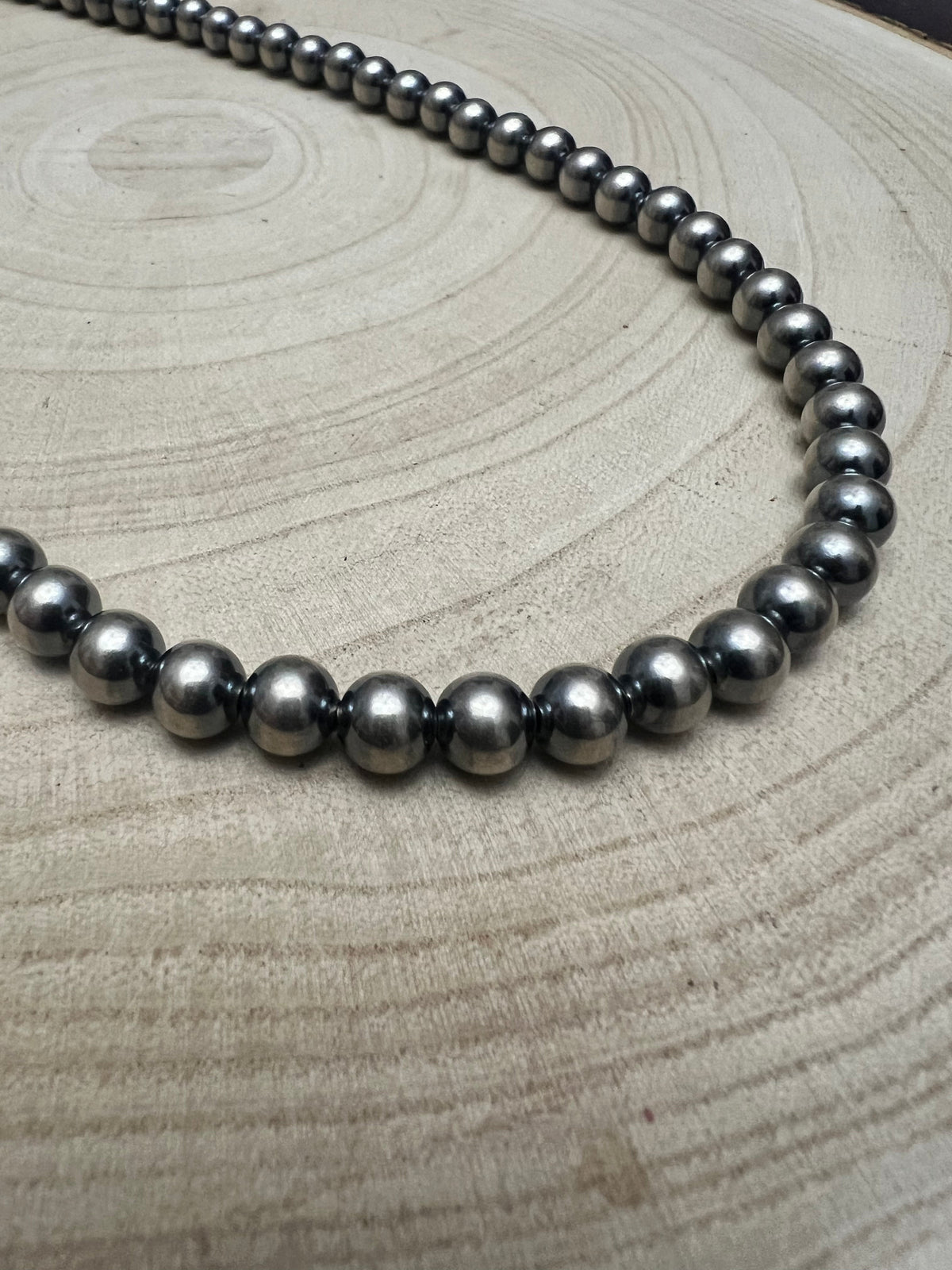 6mm Sterling Pearl Necklace — 22 inch