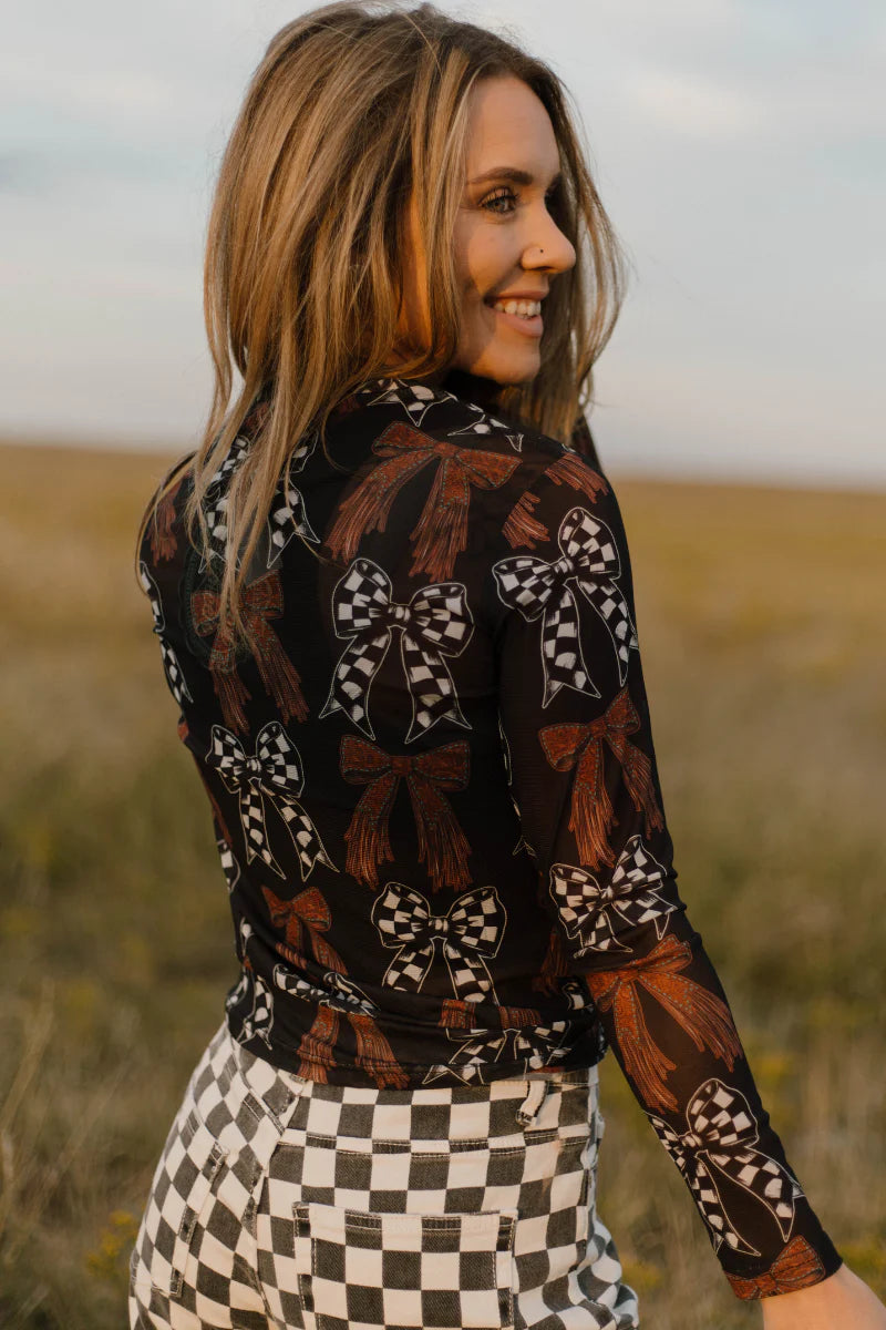 Just a girl mesh top