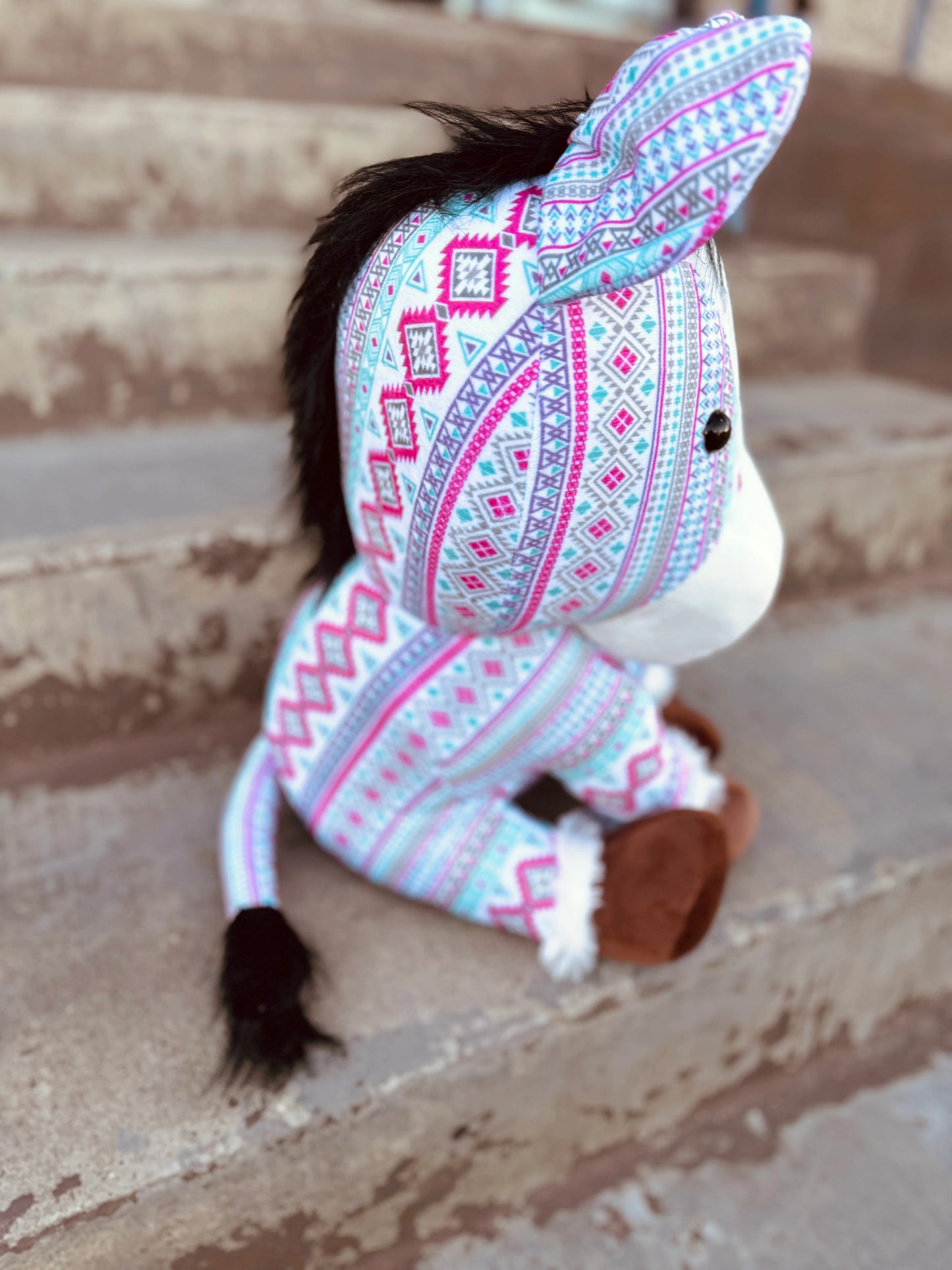 Farm Pal - Pink Aztec Horse Large