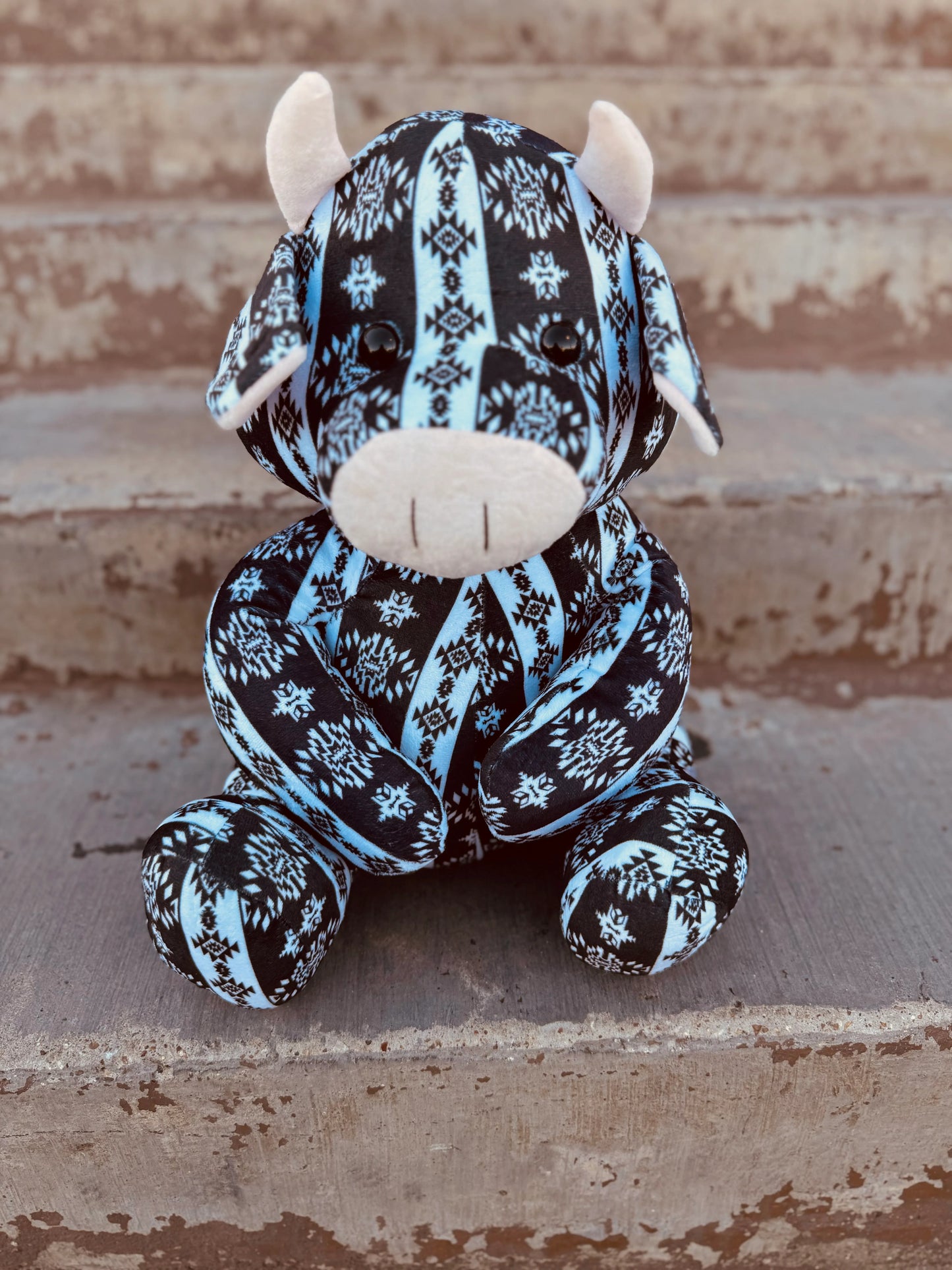 Farm Pal - Black/White Aztec Cow Large