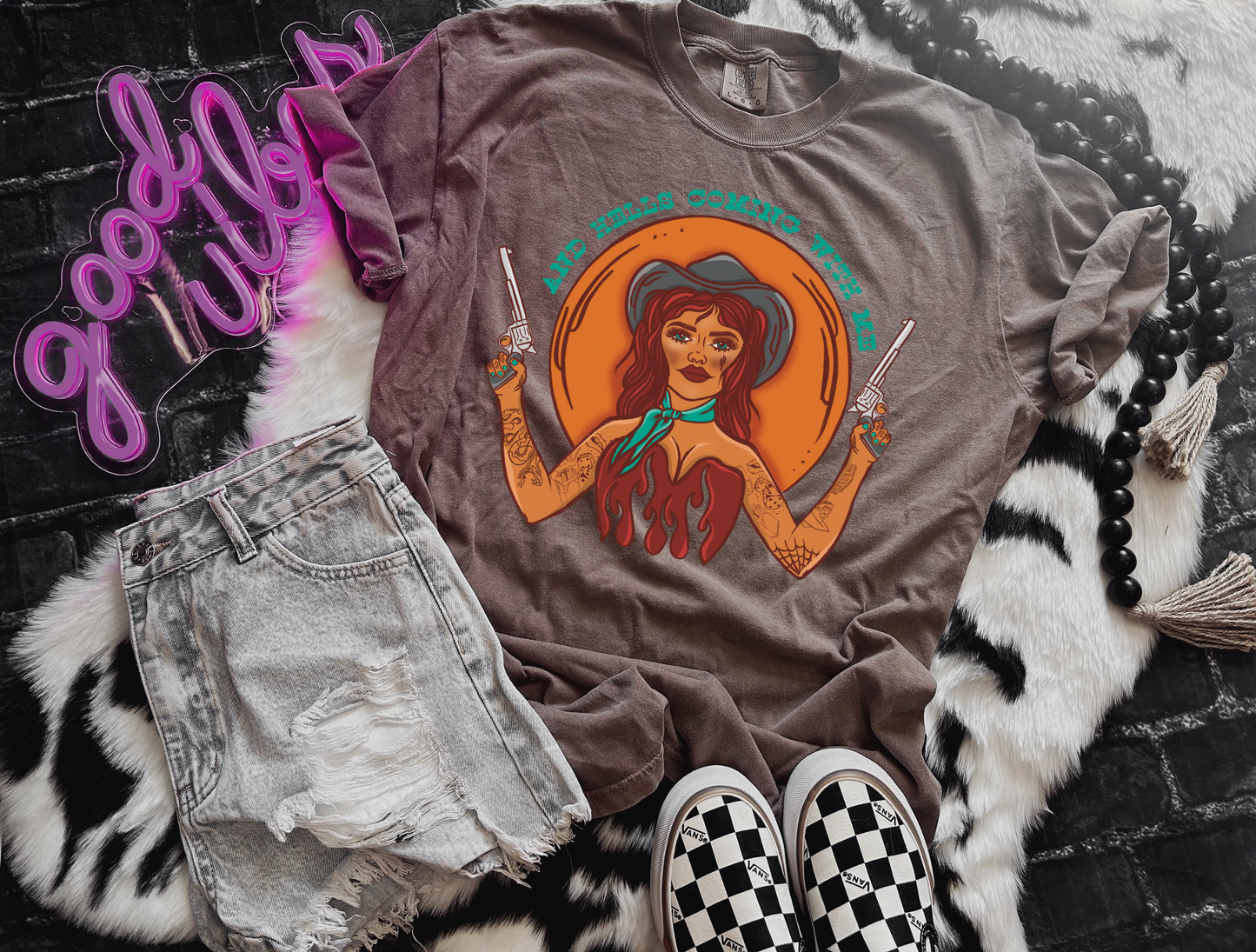 Hells Coming with me Tee