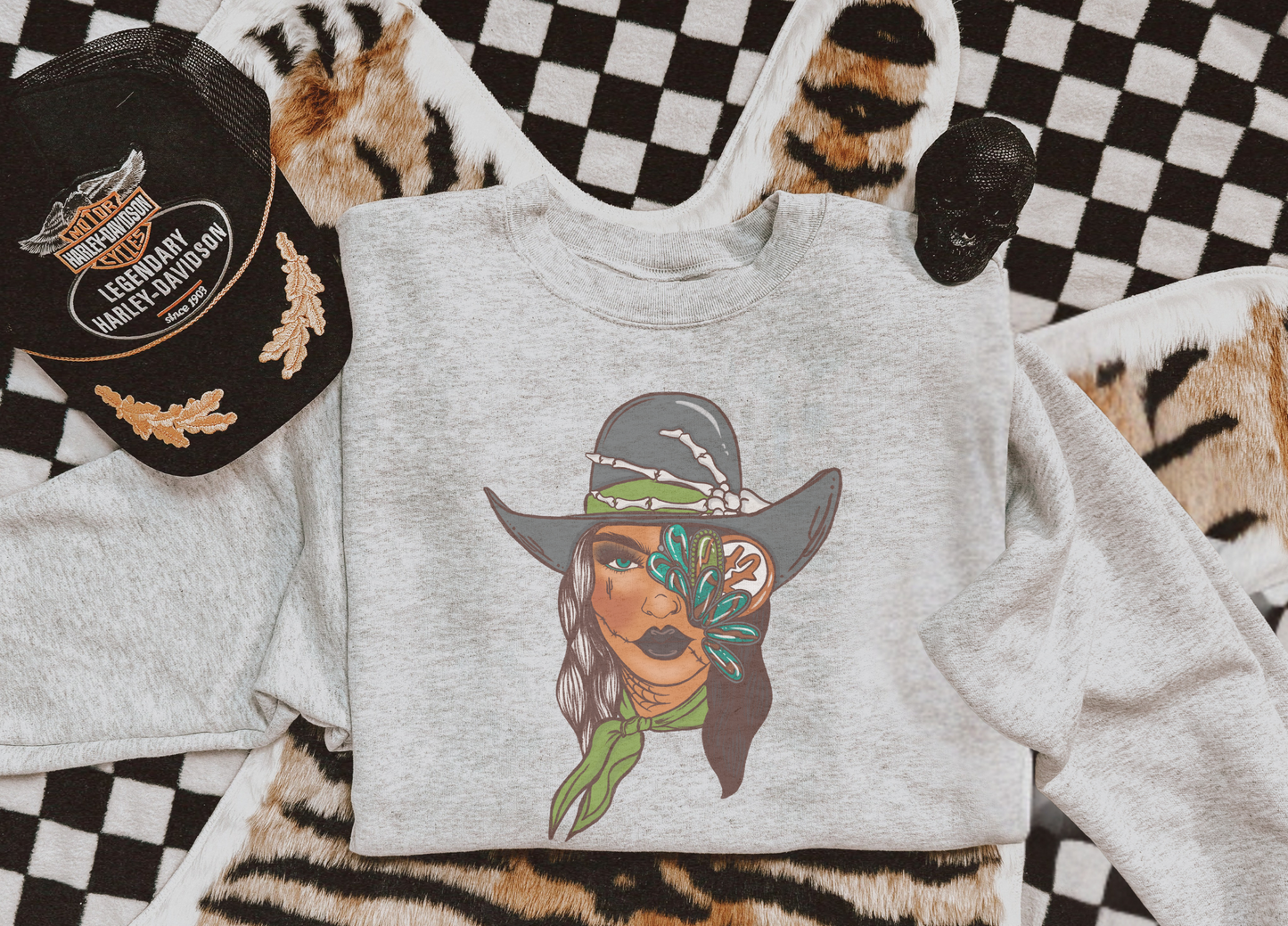 Dripped in Turquoise sublimation Crew