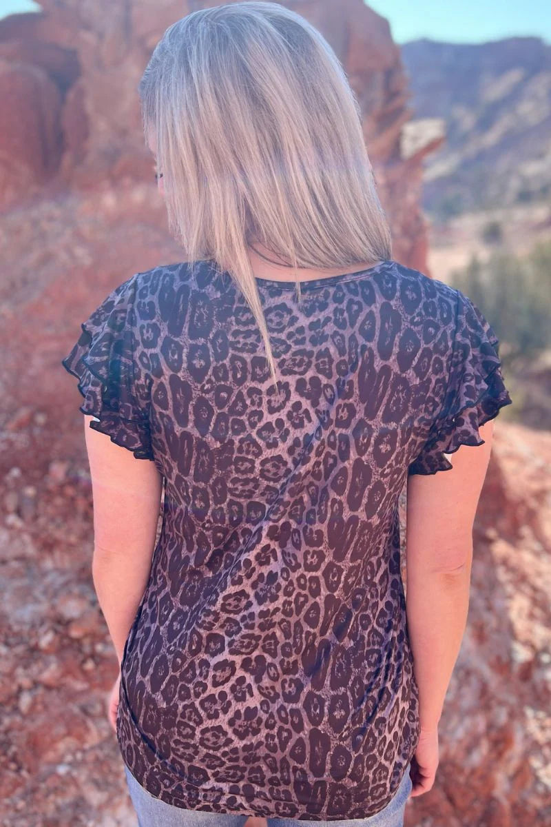 Night Leopard Top