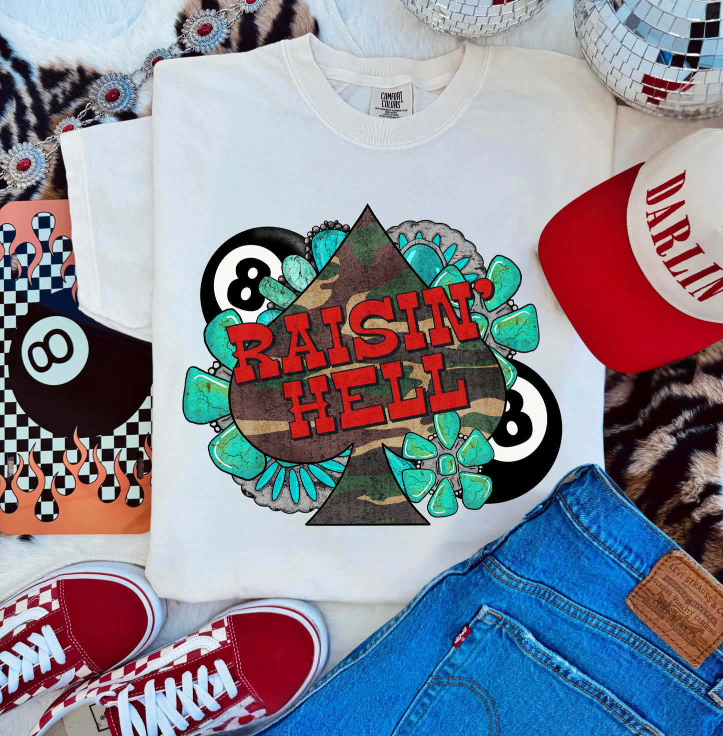Camo Raisin Hell Tee