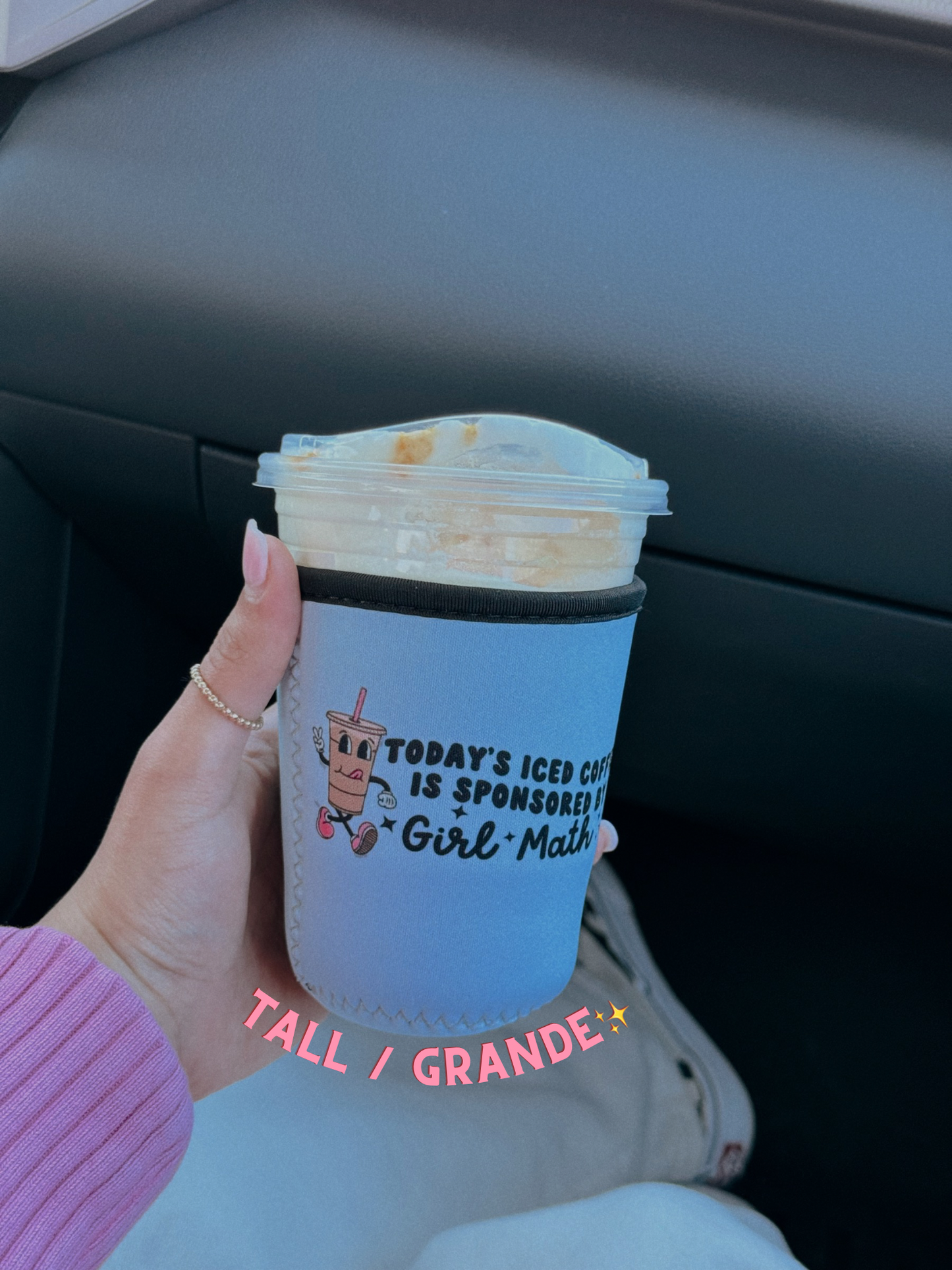 GIRL MATH ICED COFFEE COOZIE