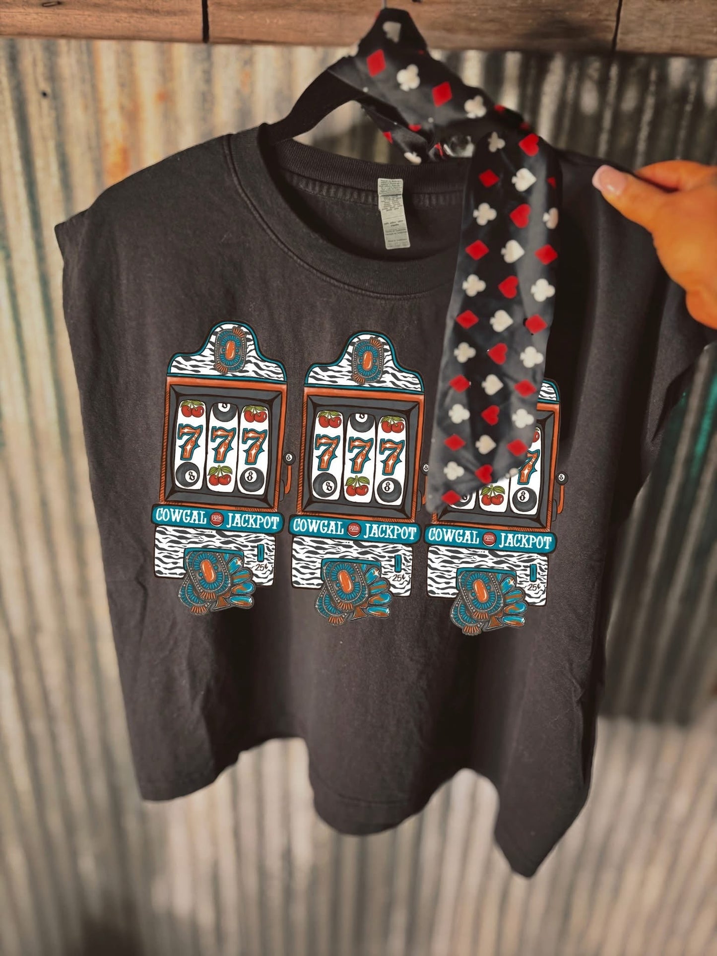 Cowgal Jackpot muscle tee