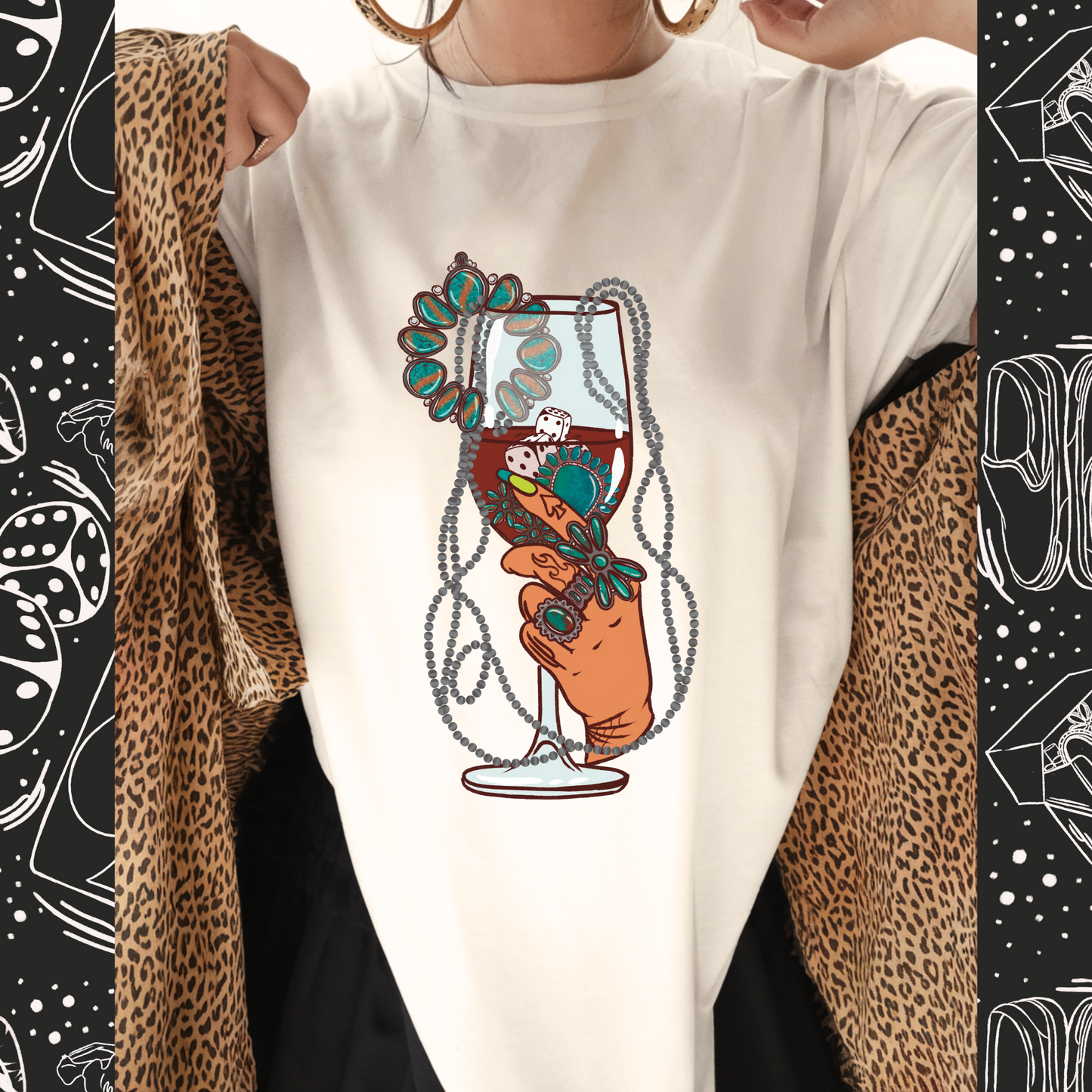 Turquoise Sippin’ Tee