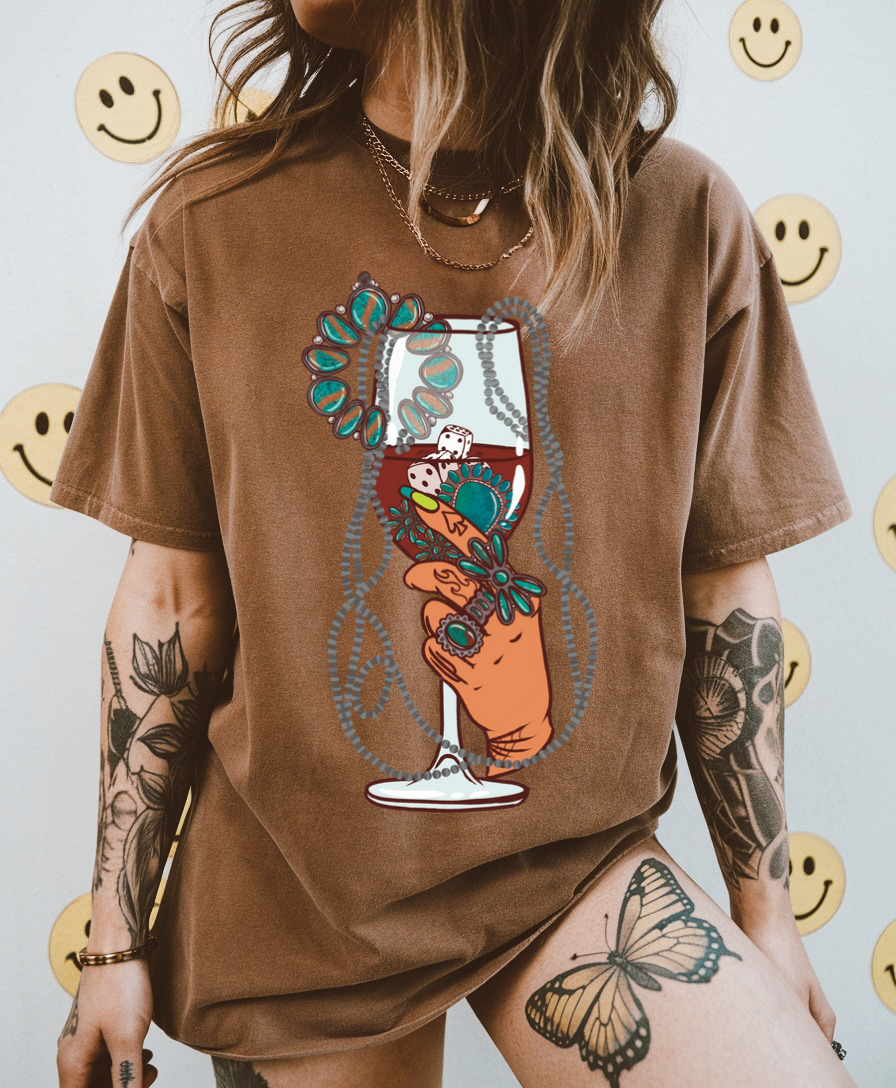 Turquoise Sippin’ Tee