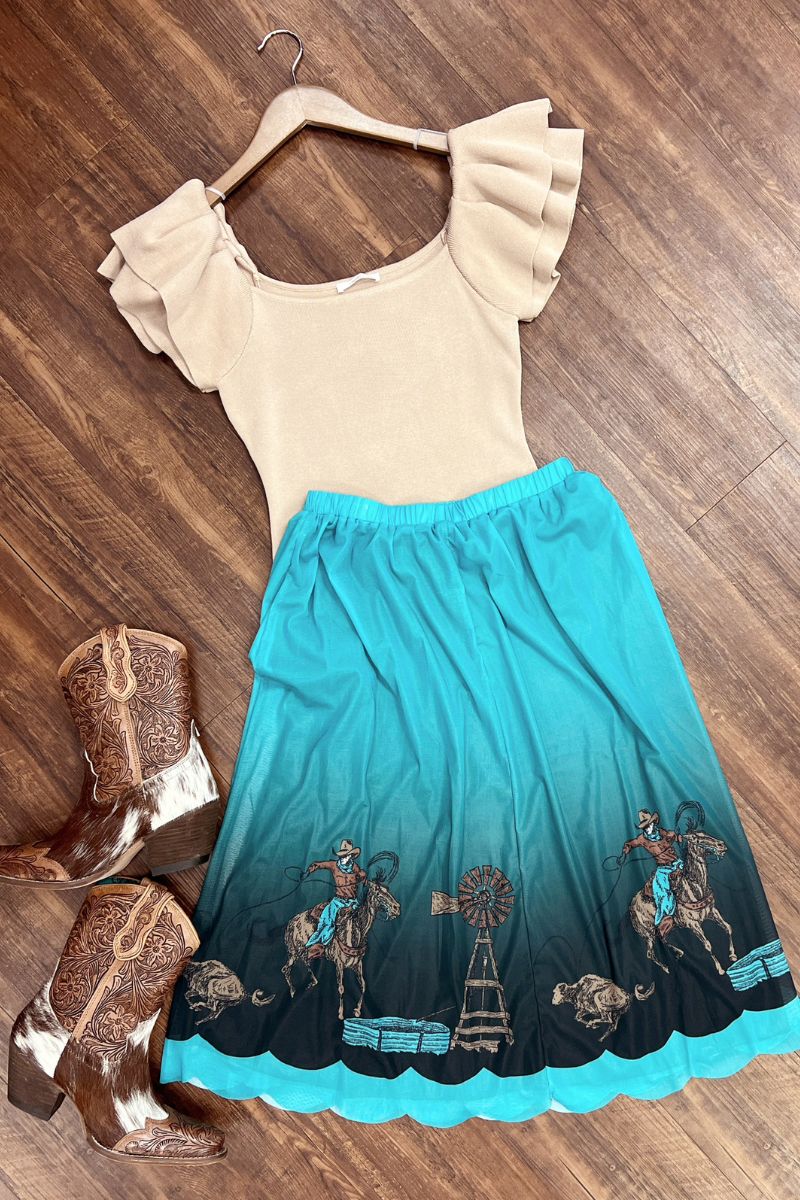 Gods Country Mesh Skirt