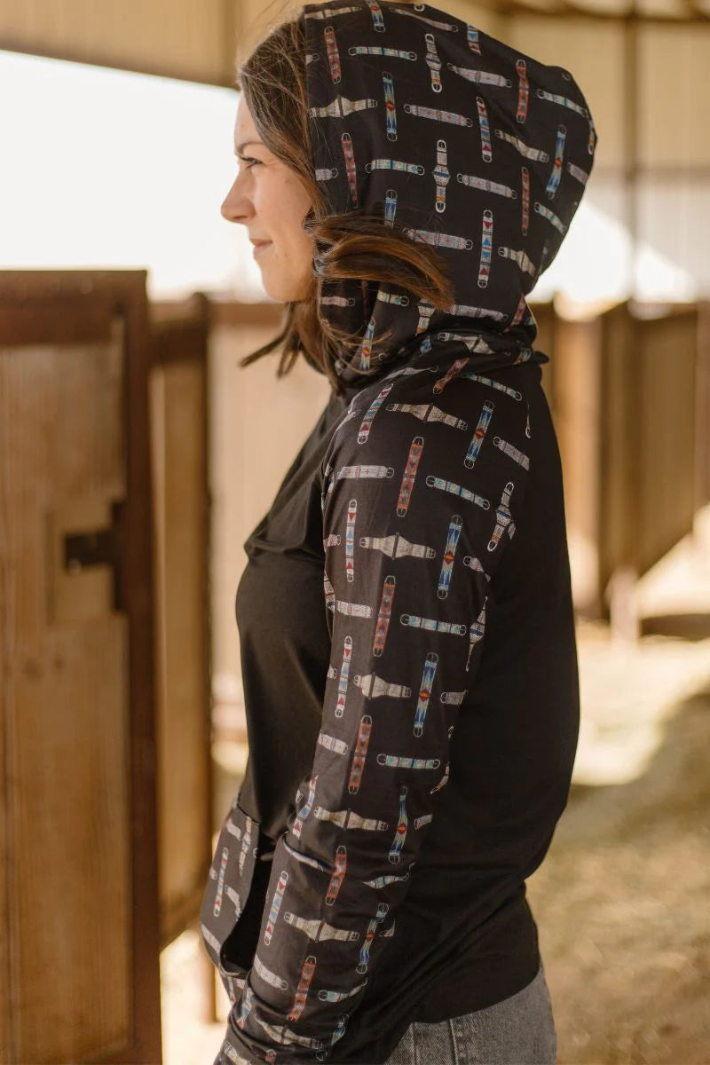 Cinch Up T Shirt Hoodie