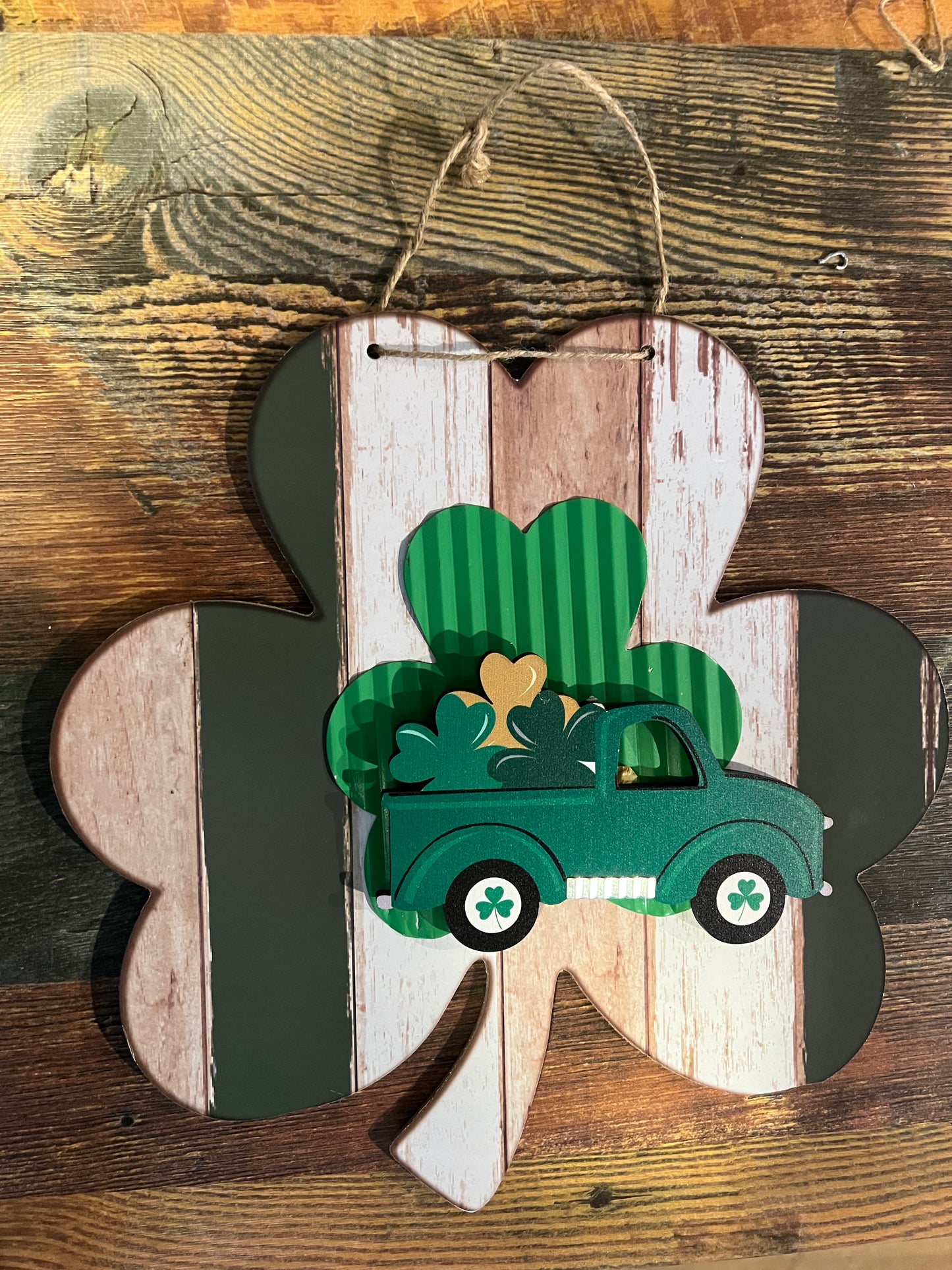 Shamrock Hereford Cow Decoration