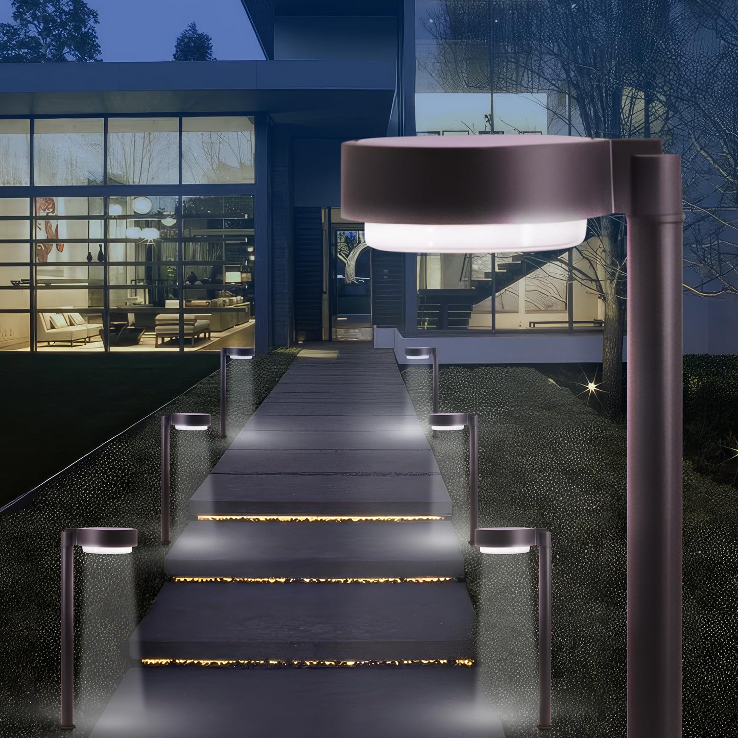 Energizer 20 Lumen Set of 4 Down light Solar Pathway Lights