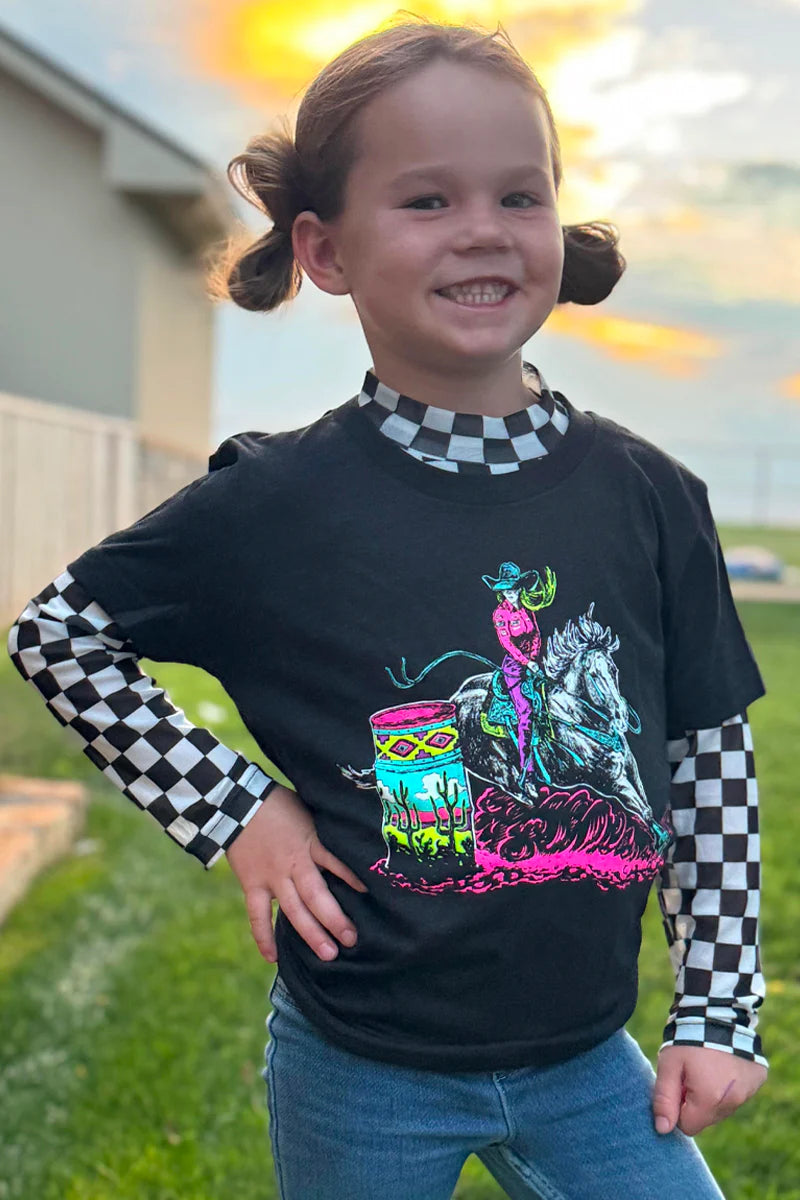 Round the Track mesh Top Mini