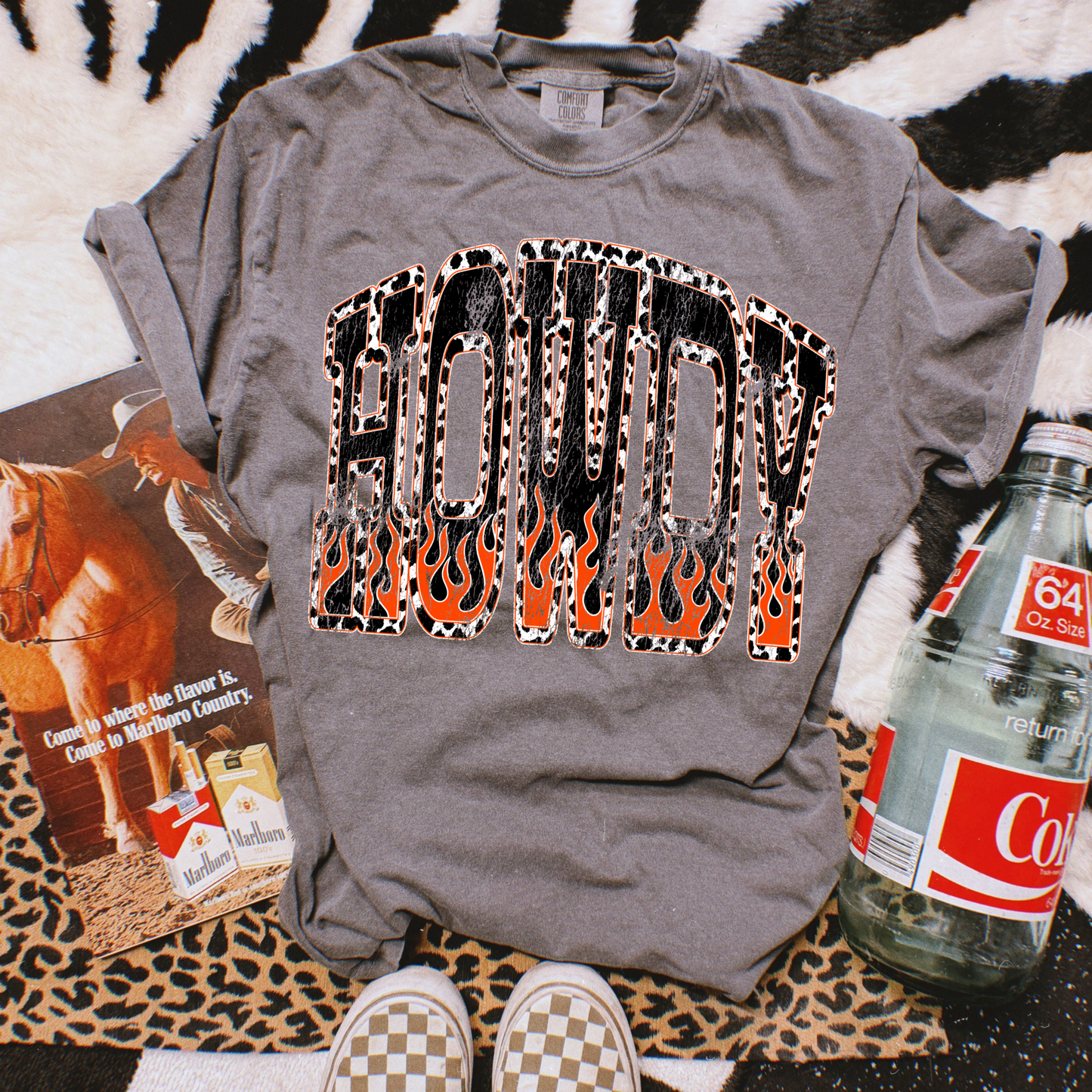 Flamin Howdy tee