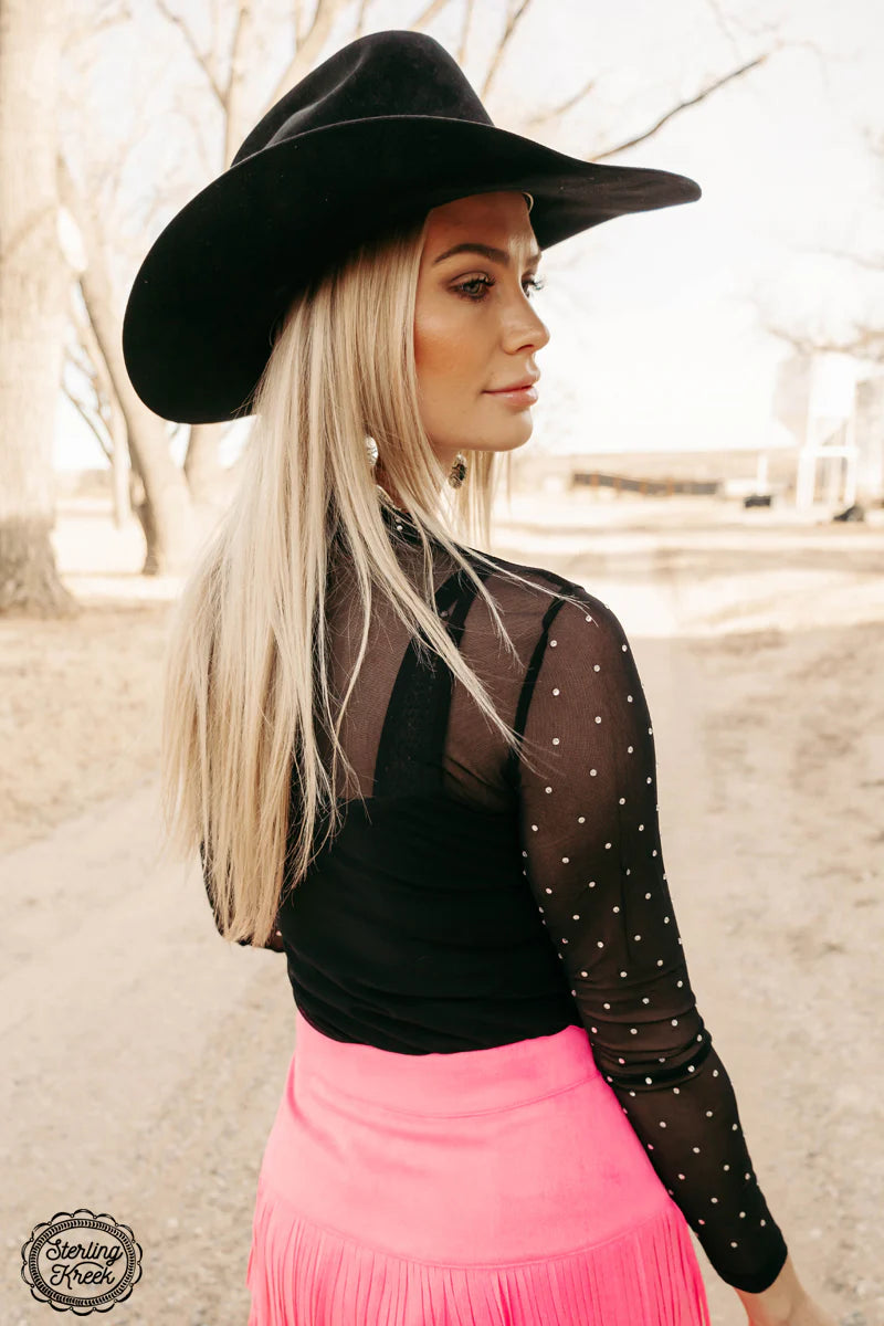 Stars At Night Mesh Top