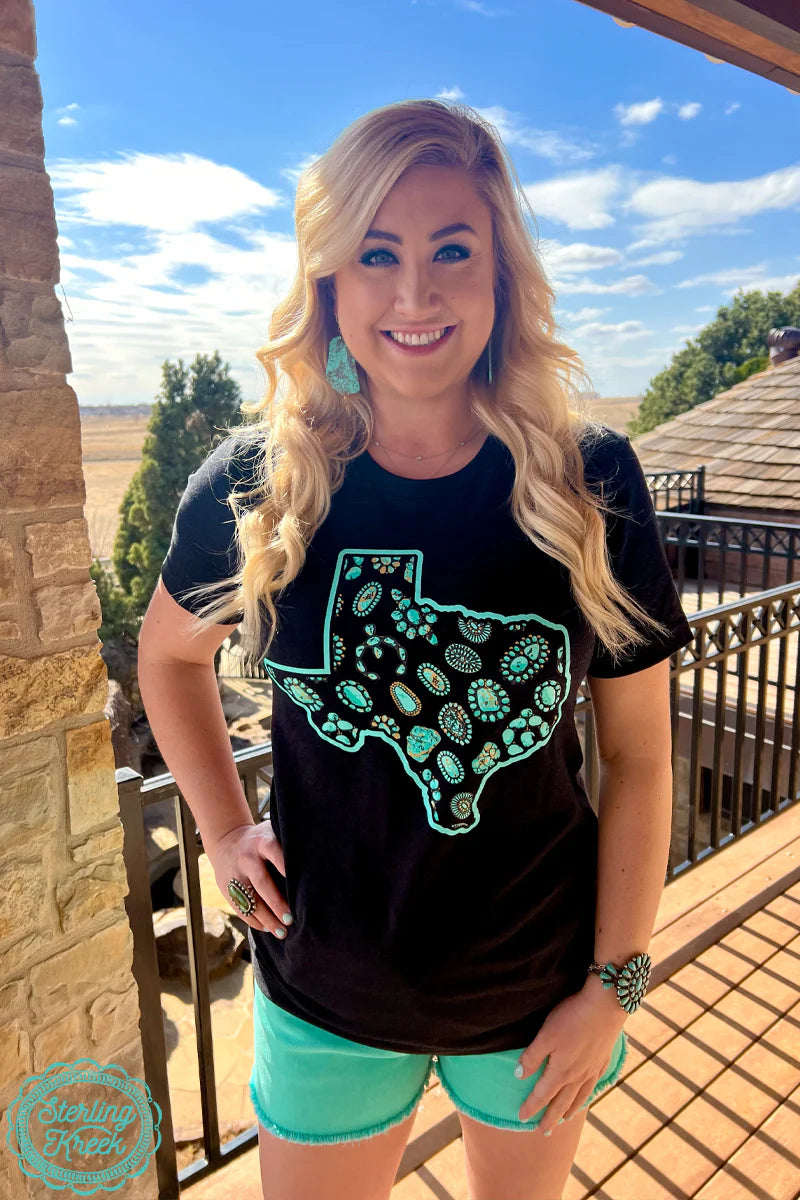 Texas and turquoise Tee