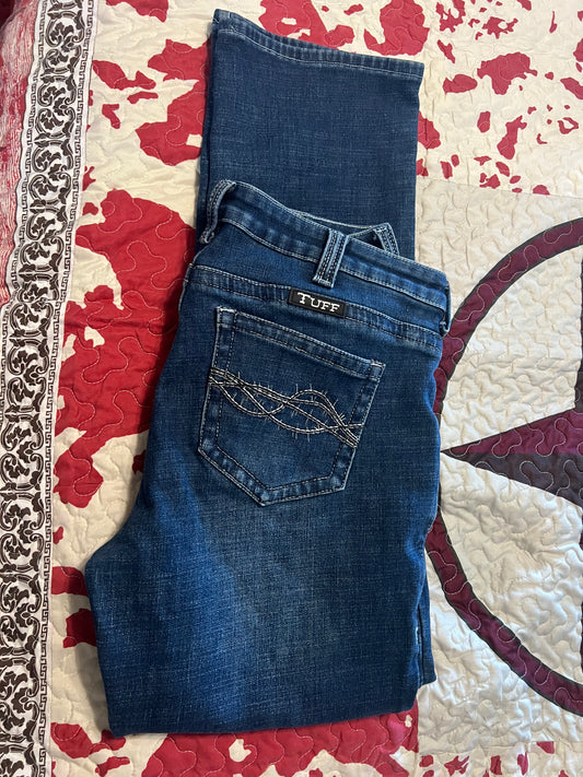 Flannel Cowgirl Tuff Jeans 33/35 gently used